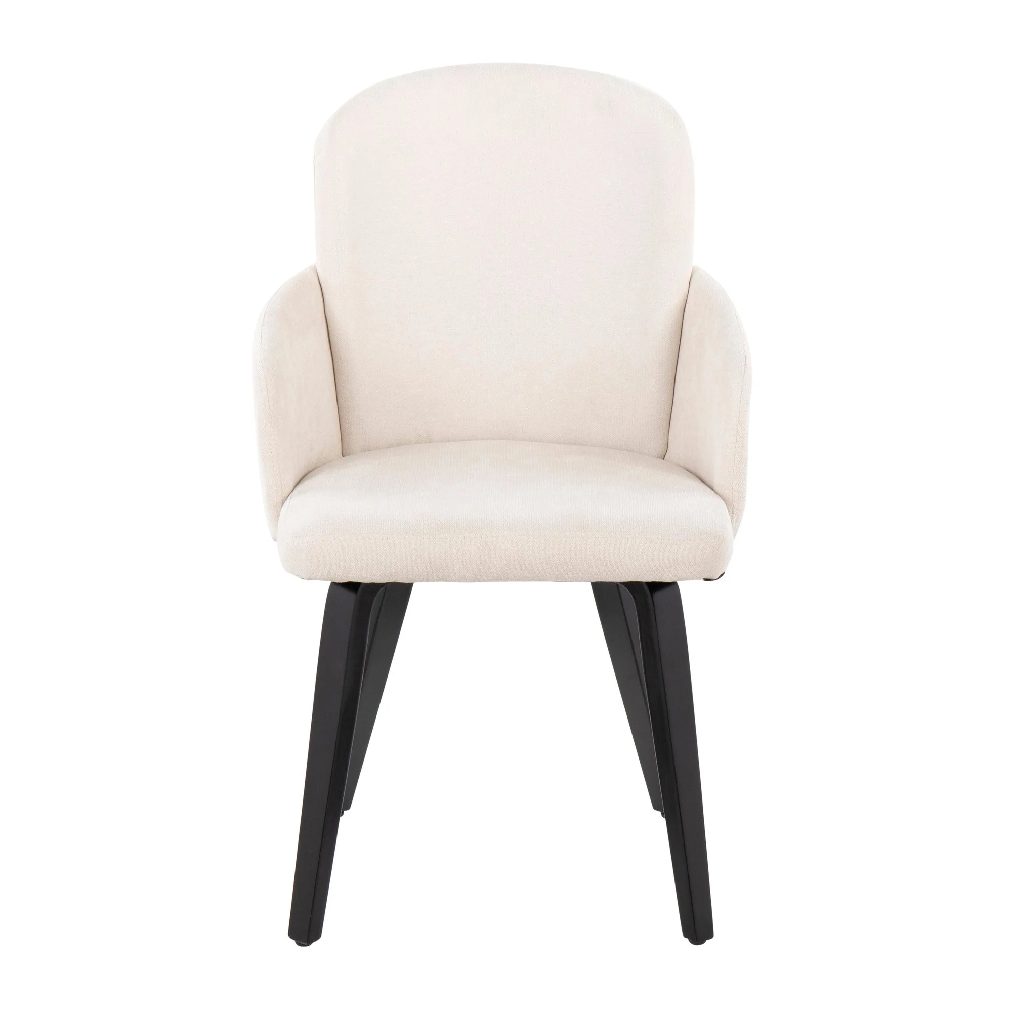 Dahlia Dining Chair - Set of 2 Cream By LumiSource - CH-DAHLIA2-W BKFCR2 - Image 2