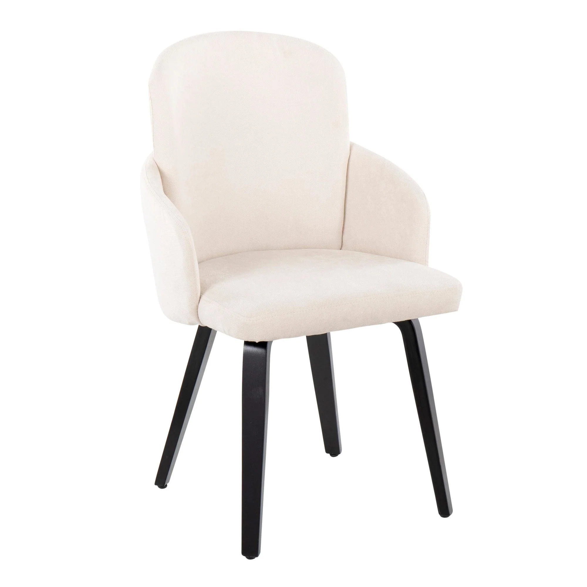 Dahlia Dining Chair - Set of 2 Cream By LumiSource - CH-DAHLIA2-W BKFCR2 - Image 5