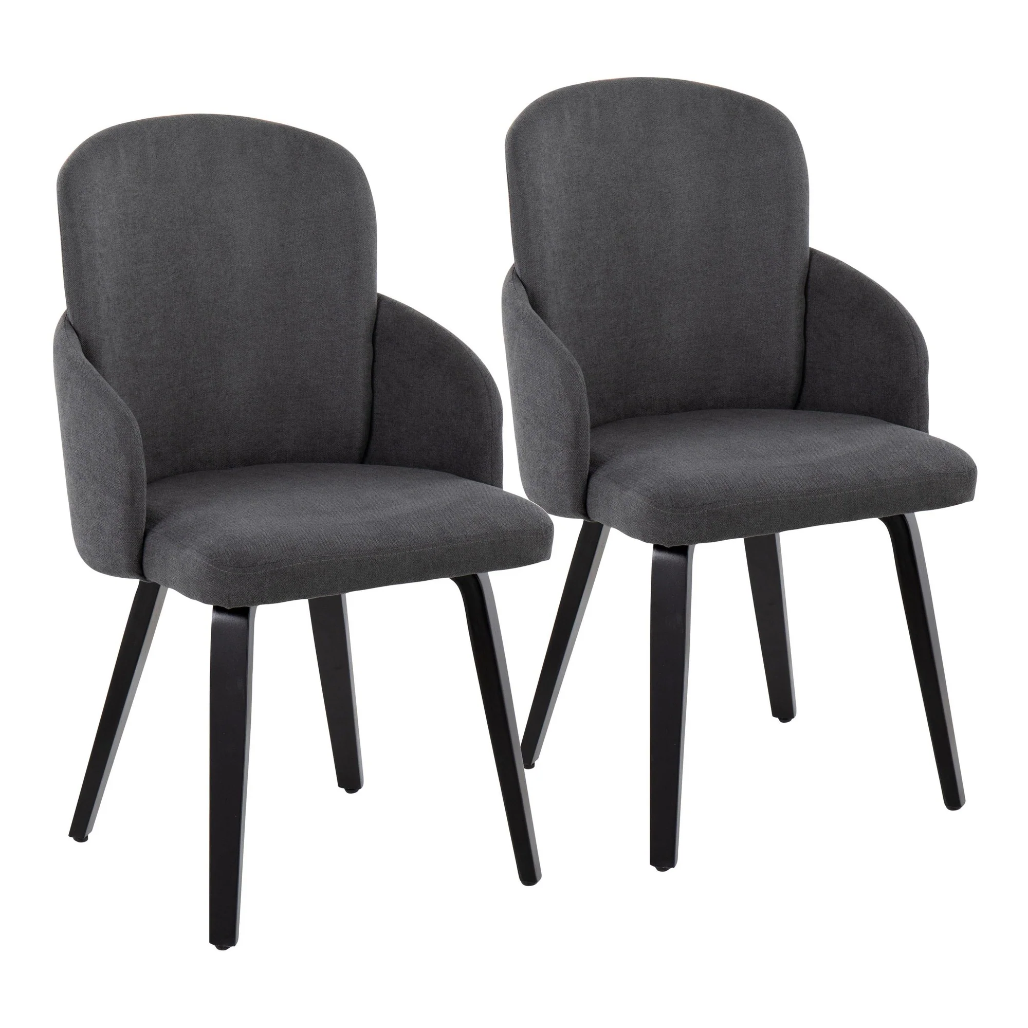 Dahlia Dining Chair - Set of 2 Cream By LumiSource - CH-DAHLIA2-W BKFCR2 - Image 9