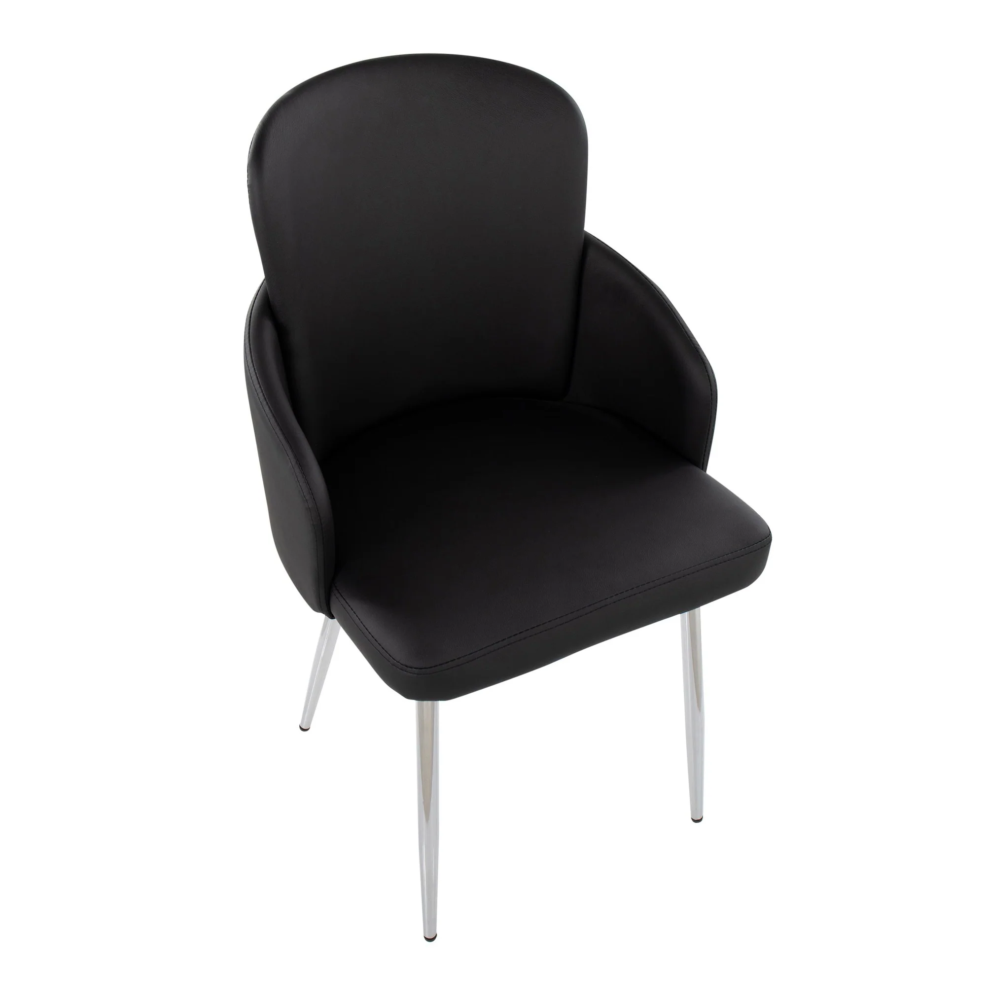 Dahlia Dining Chair - Set of 2 Black By LumiSource - CH-DAHLIA2 SVBK2 - Image 3