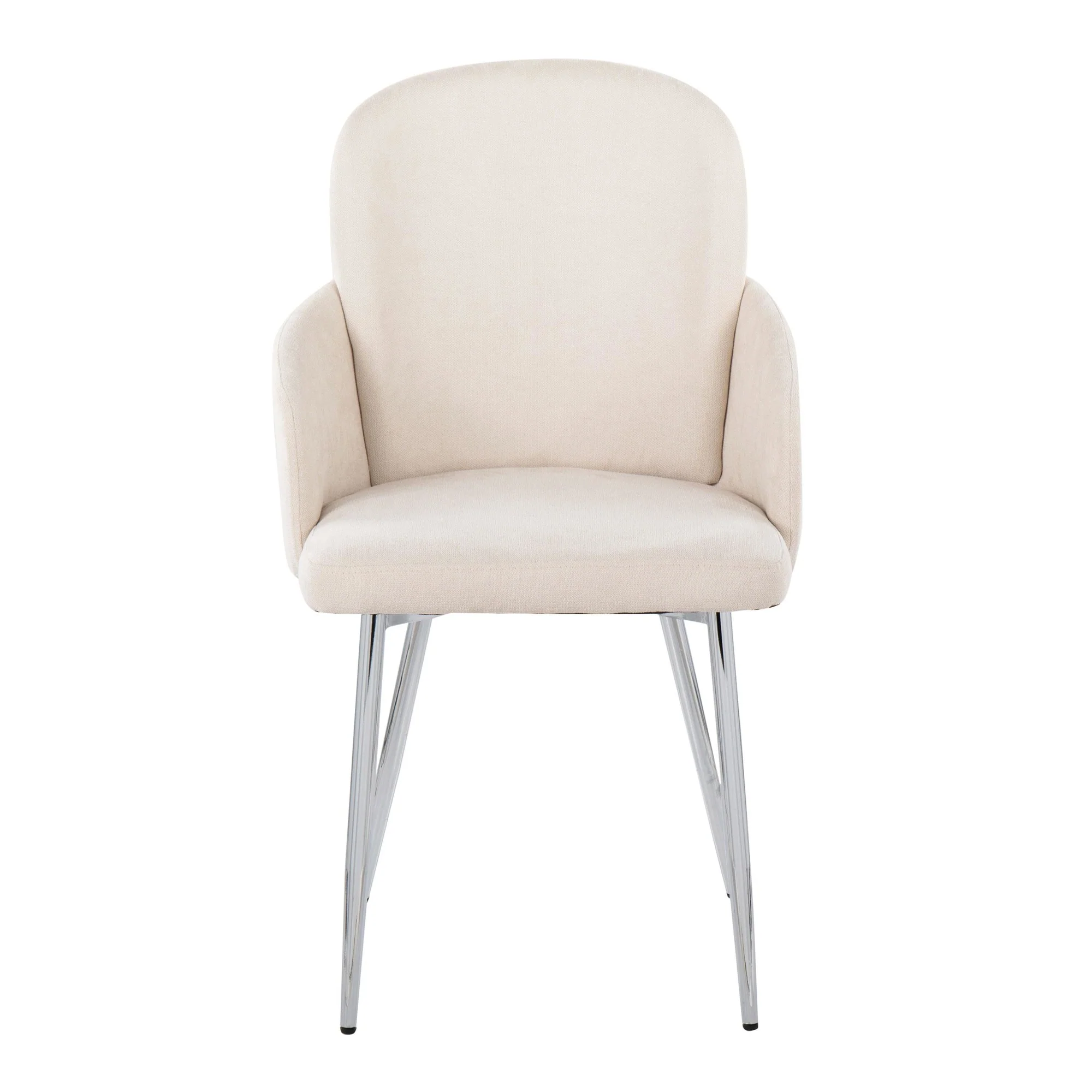 Dahlia Dining Chair - Set of 2 Cream By LumiSource - CH-DAHLIA2 SVFCR2 - Image 2