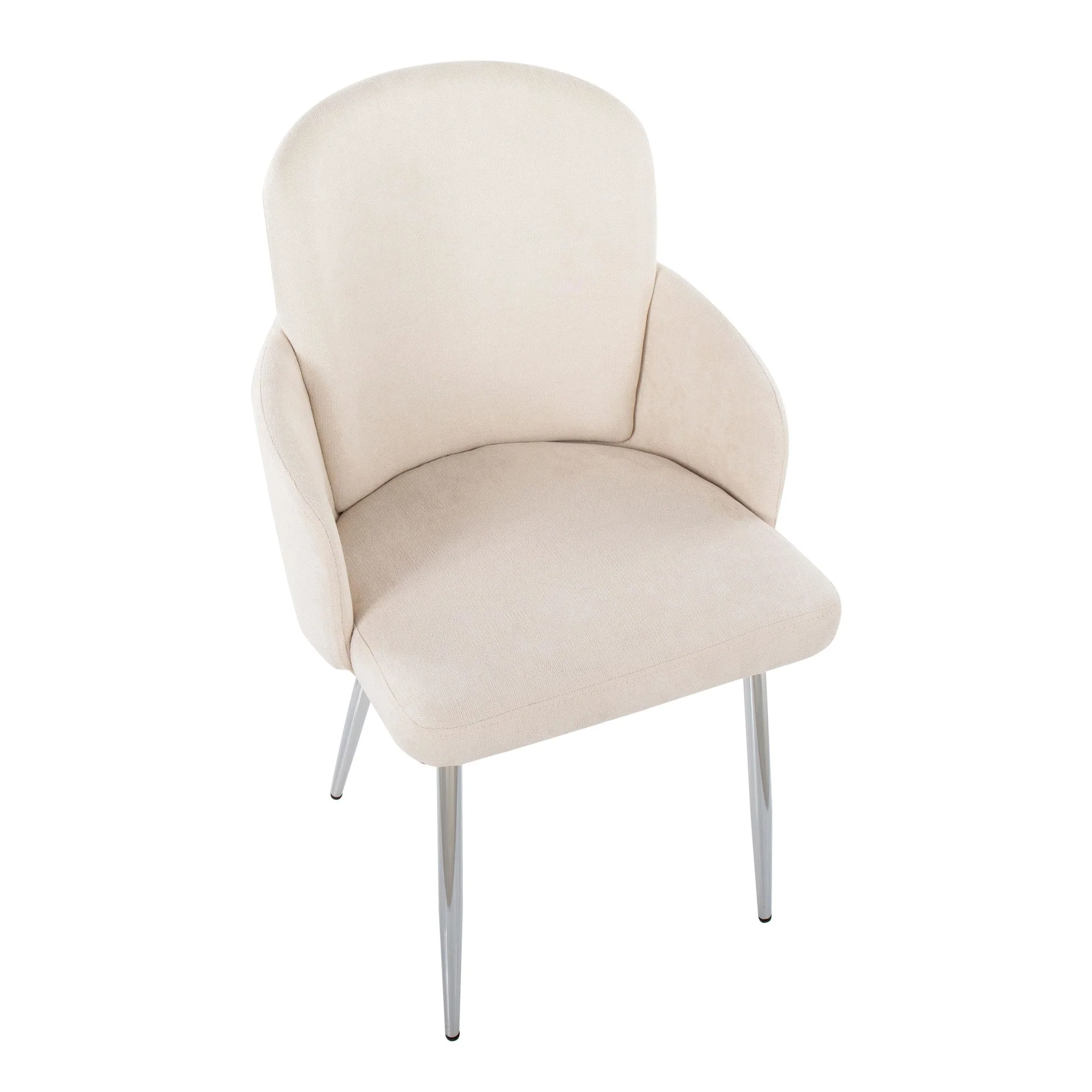 Dahlia Dining Chair - Set of 2 Cream By LumiSource - CH-DAHLIA2 SVFCR2 - Image 3