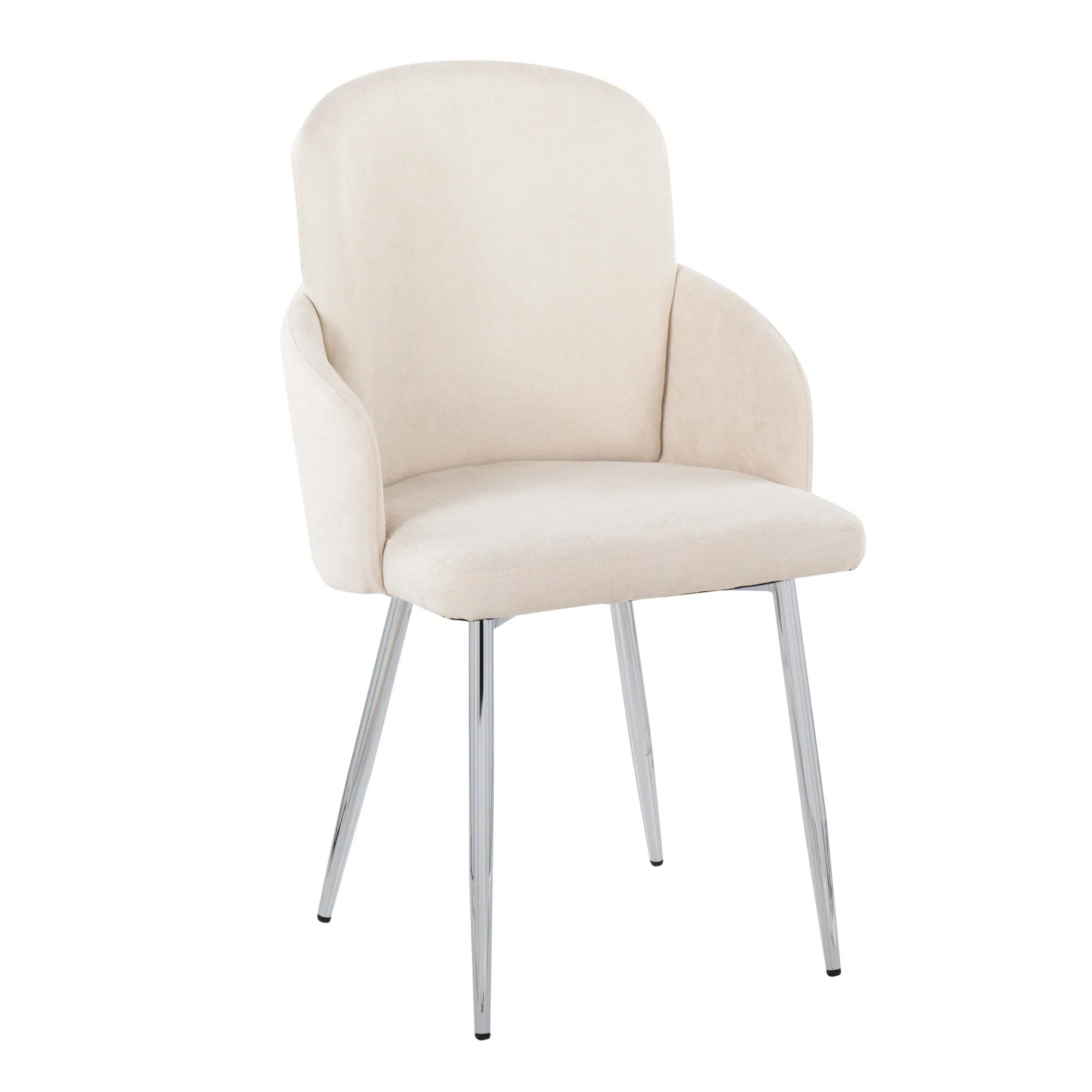 Dahlia Dining Chair - Set of 2 Cream By LumiSource - CH-DAHLIA2 SVFCR2 - Image 5