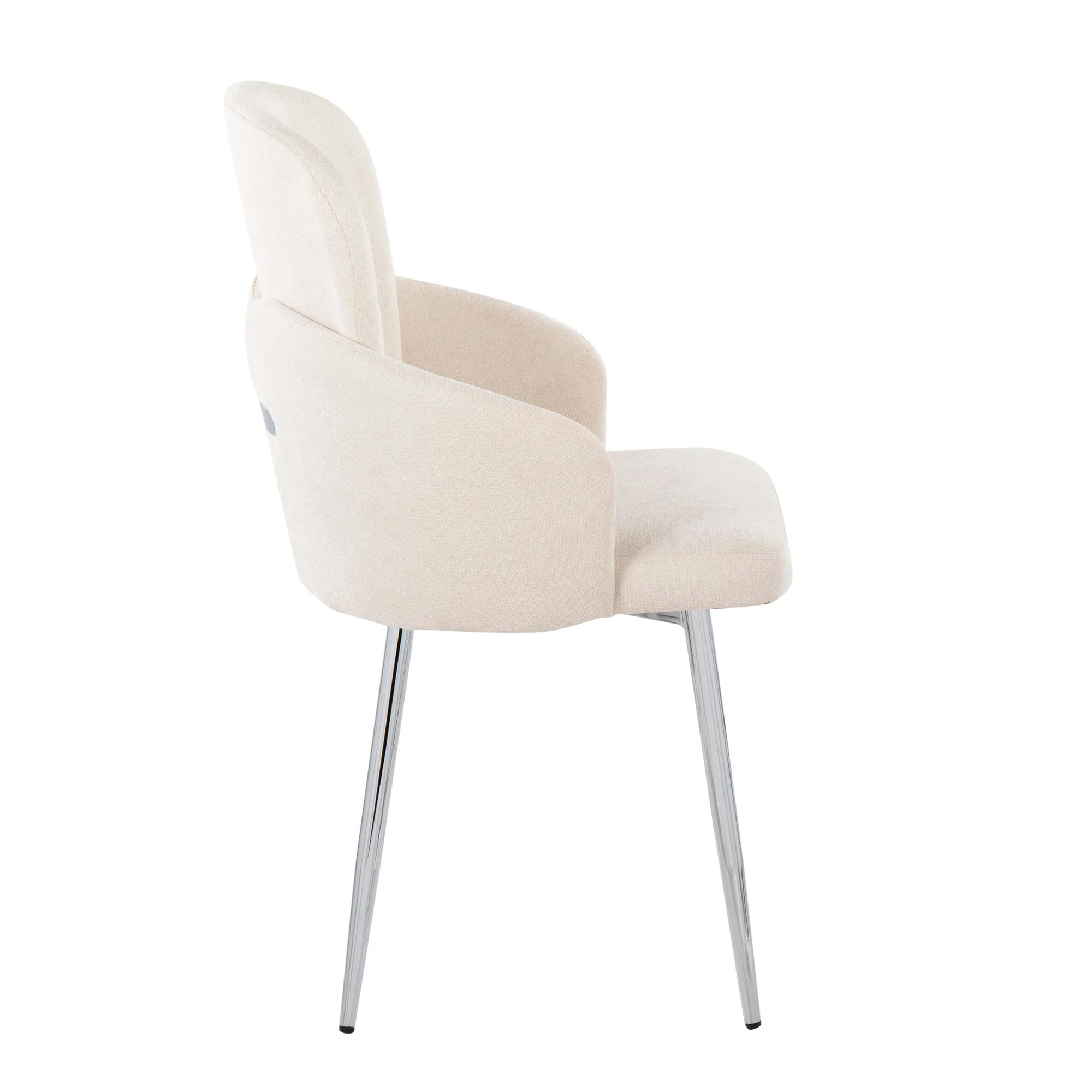 Dahlia Dining Chair - Set of 2 Cream By LumiSource - CH-DAHLIA2 SVFCR2 - Image 6