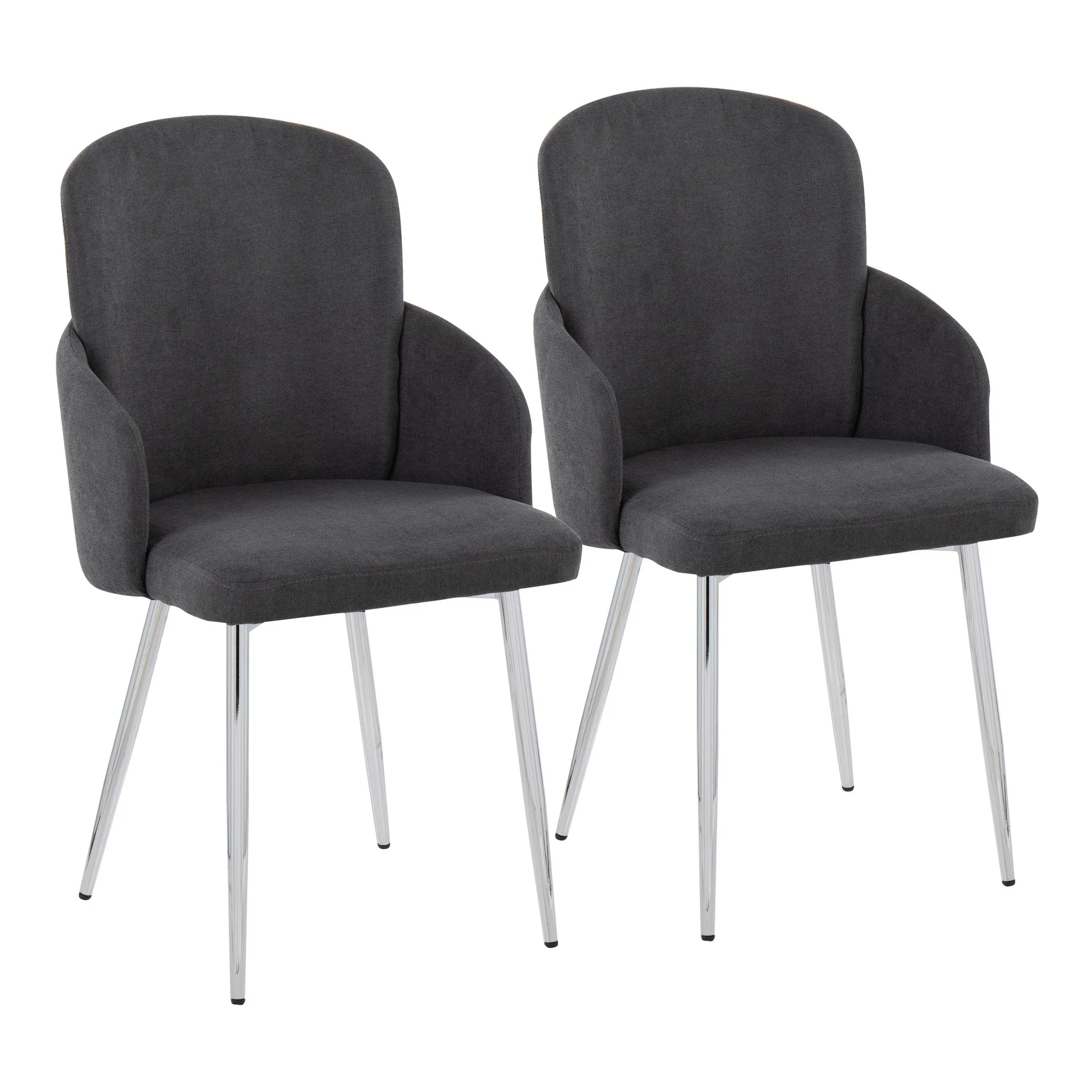 Dahlia Dining Chair - Set of 2 Cream By LumiSource - CH-DAHLIA2 SVFCR2 - Image 9