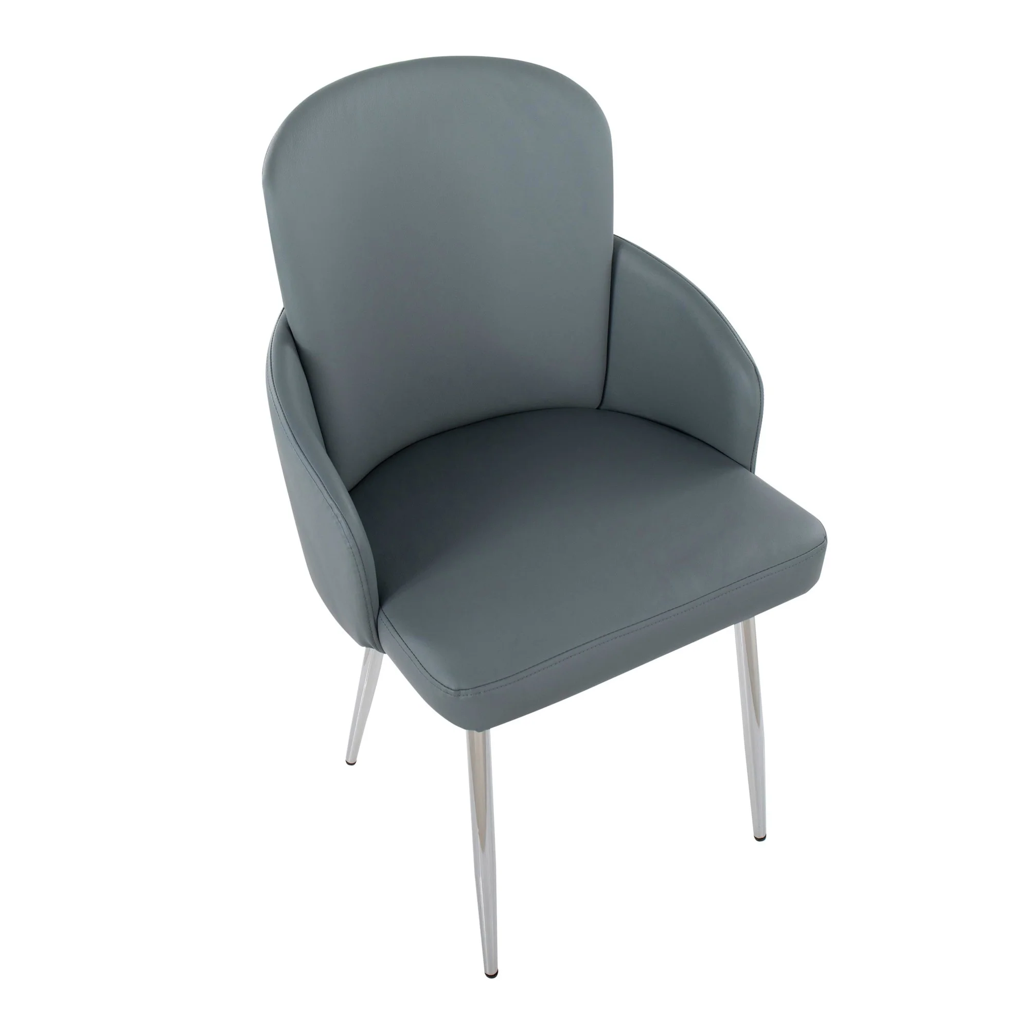 Dahlia Dining Chair - Set of 2 Gray By LumiSource - CH-DAHLIA2 SVGY2 - Image 3