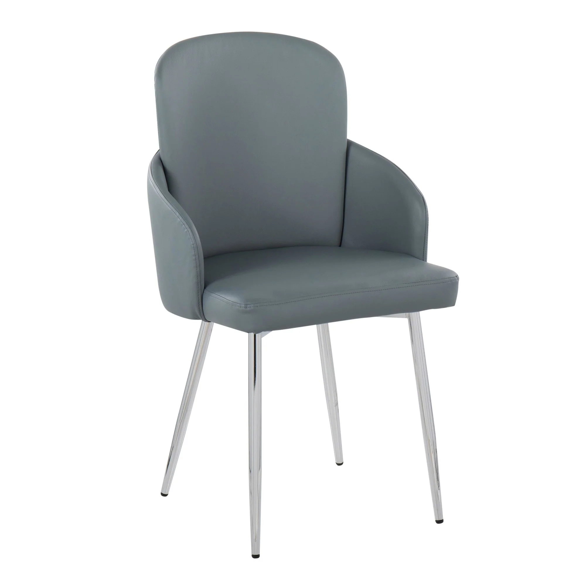 Dahlia Dining Chair - Set of 2 Gray By LumiSource - CH-DAHLIA2 SVGY2 - Image 5