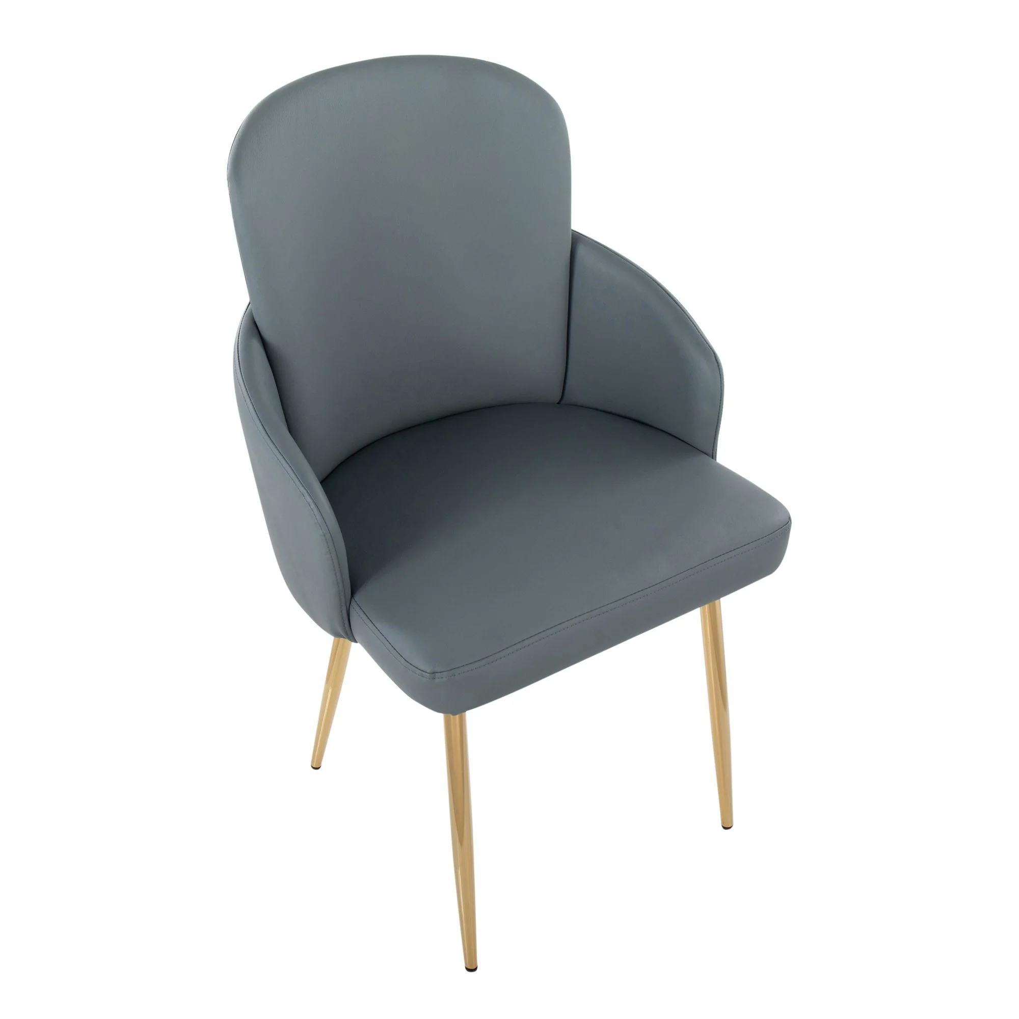 Dahlia Dining Chair - Set of 2 Gray By LumiSource - CH-DAHLIA2 AUGY2 - Image 3