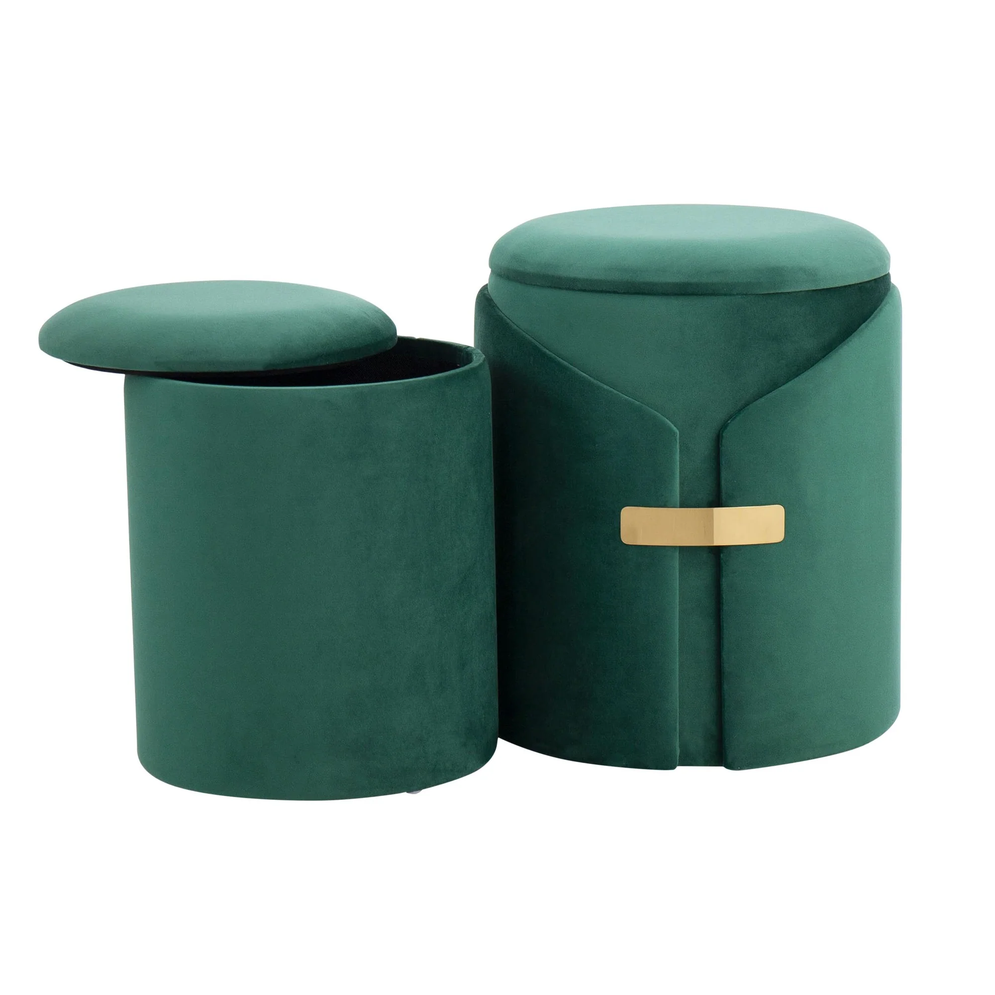 Dahlia Ottoman Set Green By LumiSource - Image 3