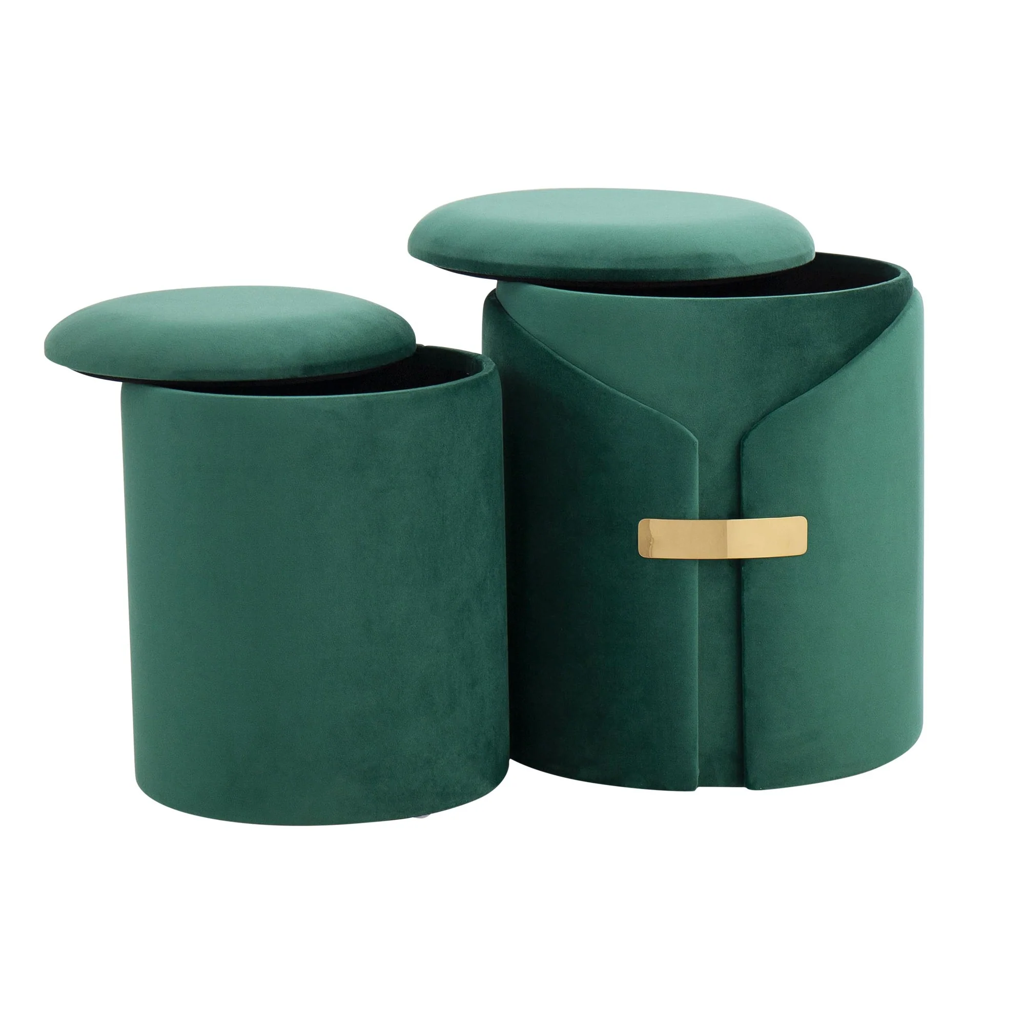 Dahlia Ottoman Set Green By LumiSource - Image 5