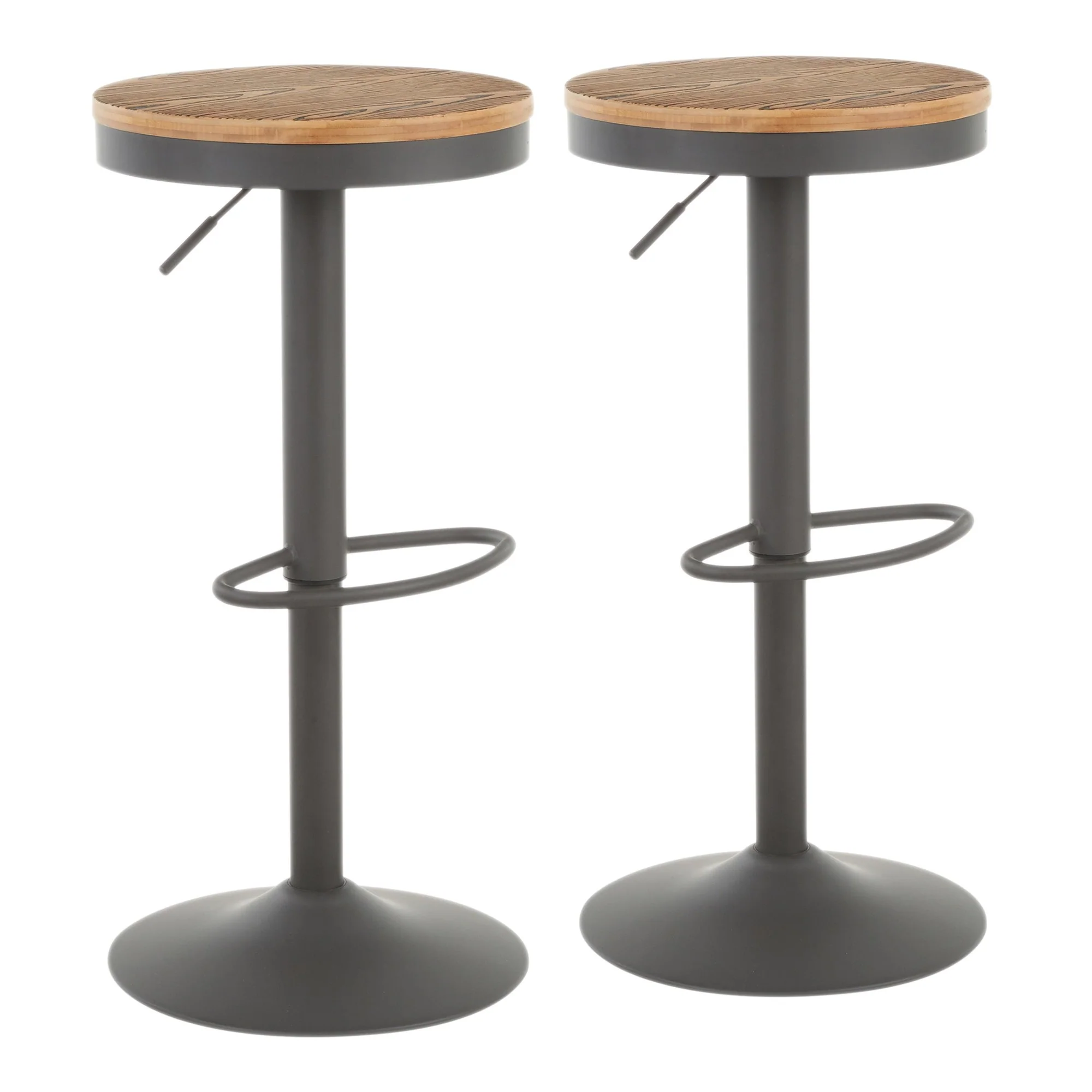 Dakota Barstool - Set of 2 By LumiSource - BS-DAK GY2 - Image 2