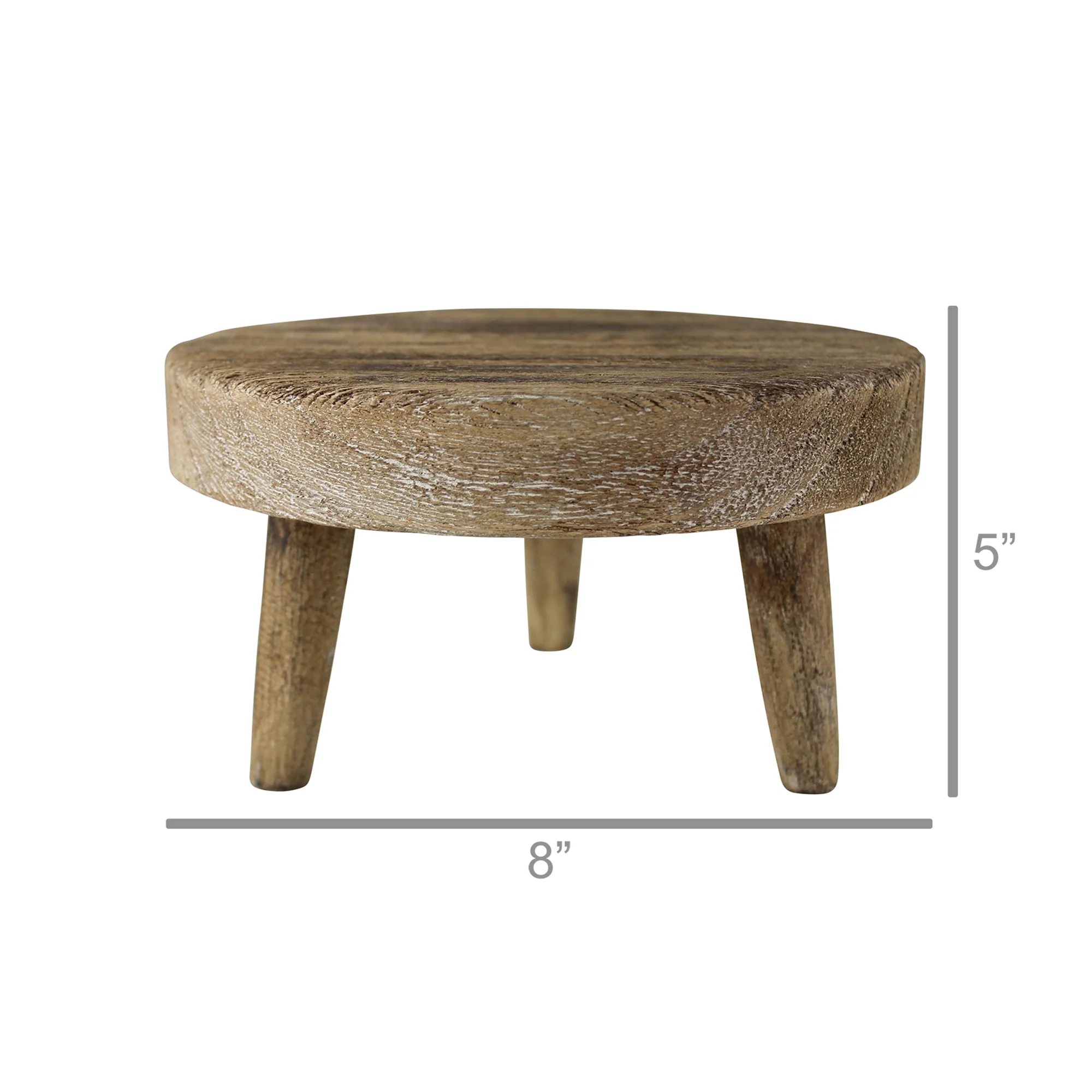 Dakota Footed Riser, Wood - 8” Set Of 2 By HomArt - Image 2