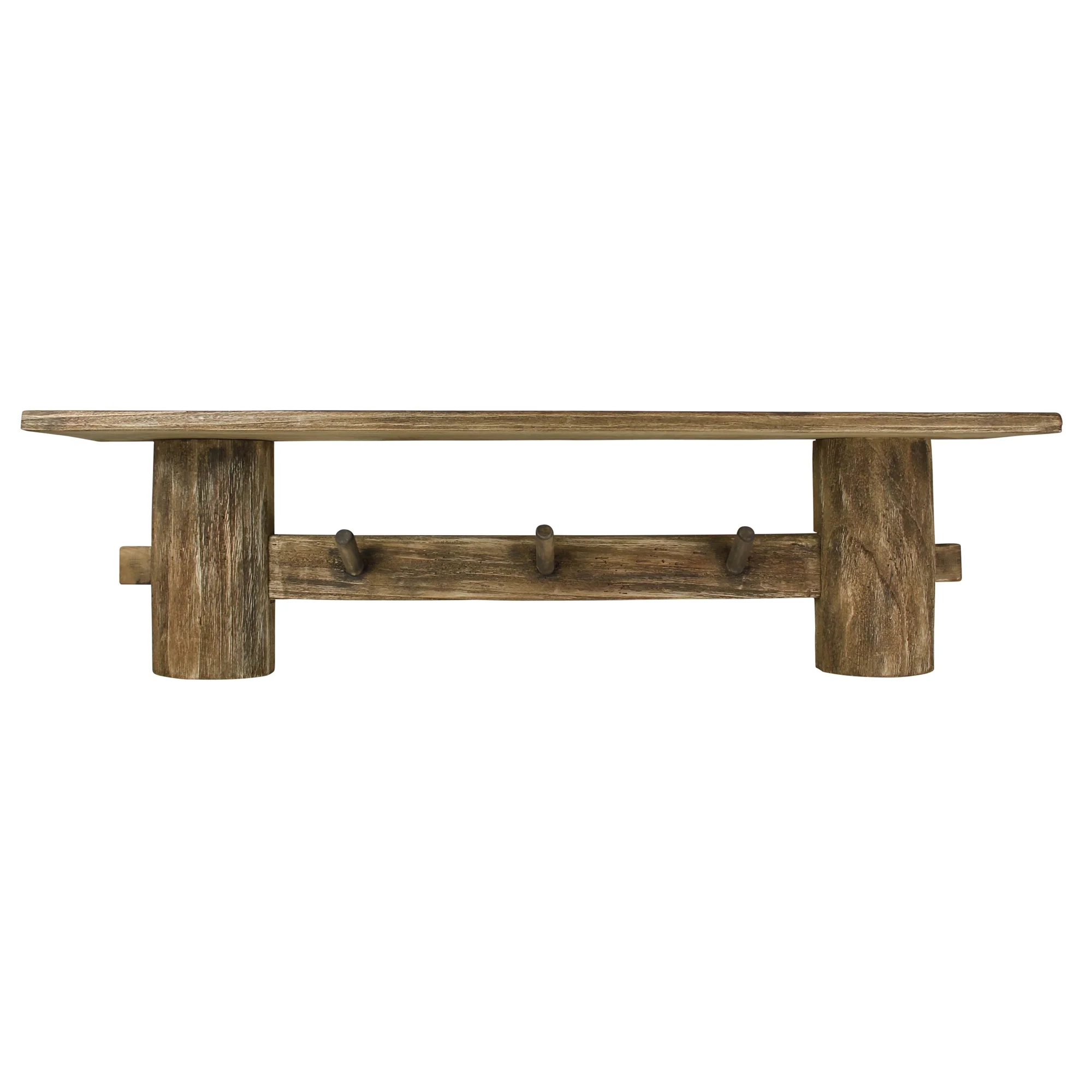 Dakota Shelf with Pegs, Wood By HomArt - Image 2