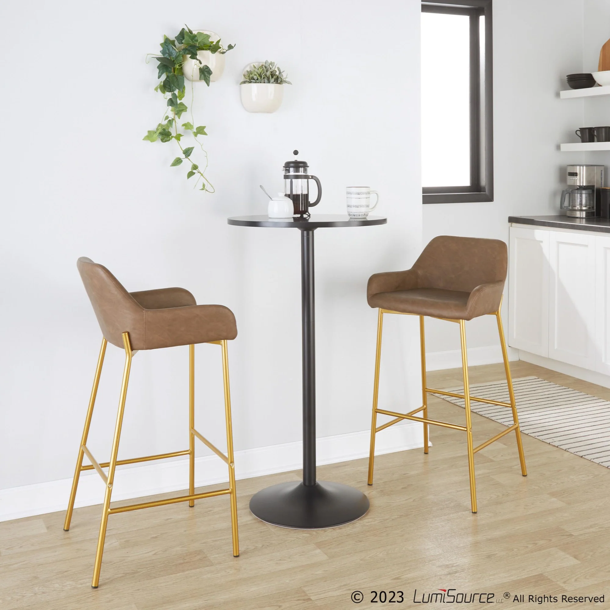 Daniella 24" Fixed-Height Counter Stool - Set of 2 By LumiSource - B24-DNLAPU2 AUE2 - Image 3