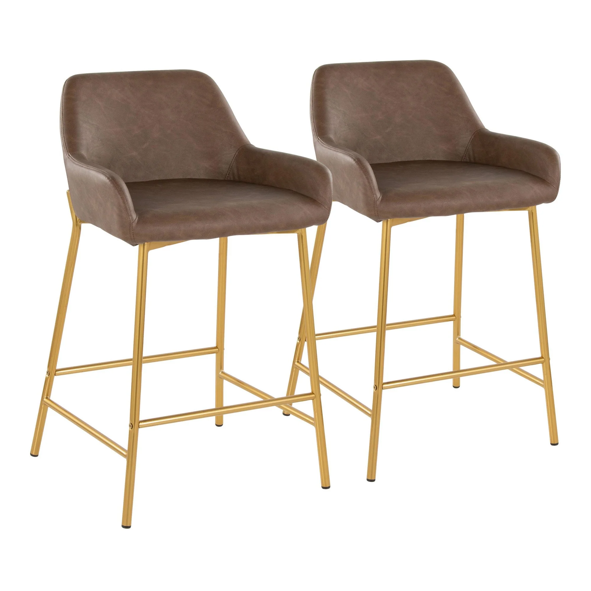 Daniella 24" Fixed-Height Counter Stool - Set of 2 By LumiSource - B24-DNLAPU2 AUE2 - Image 4