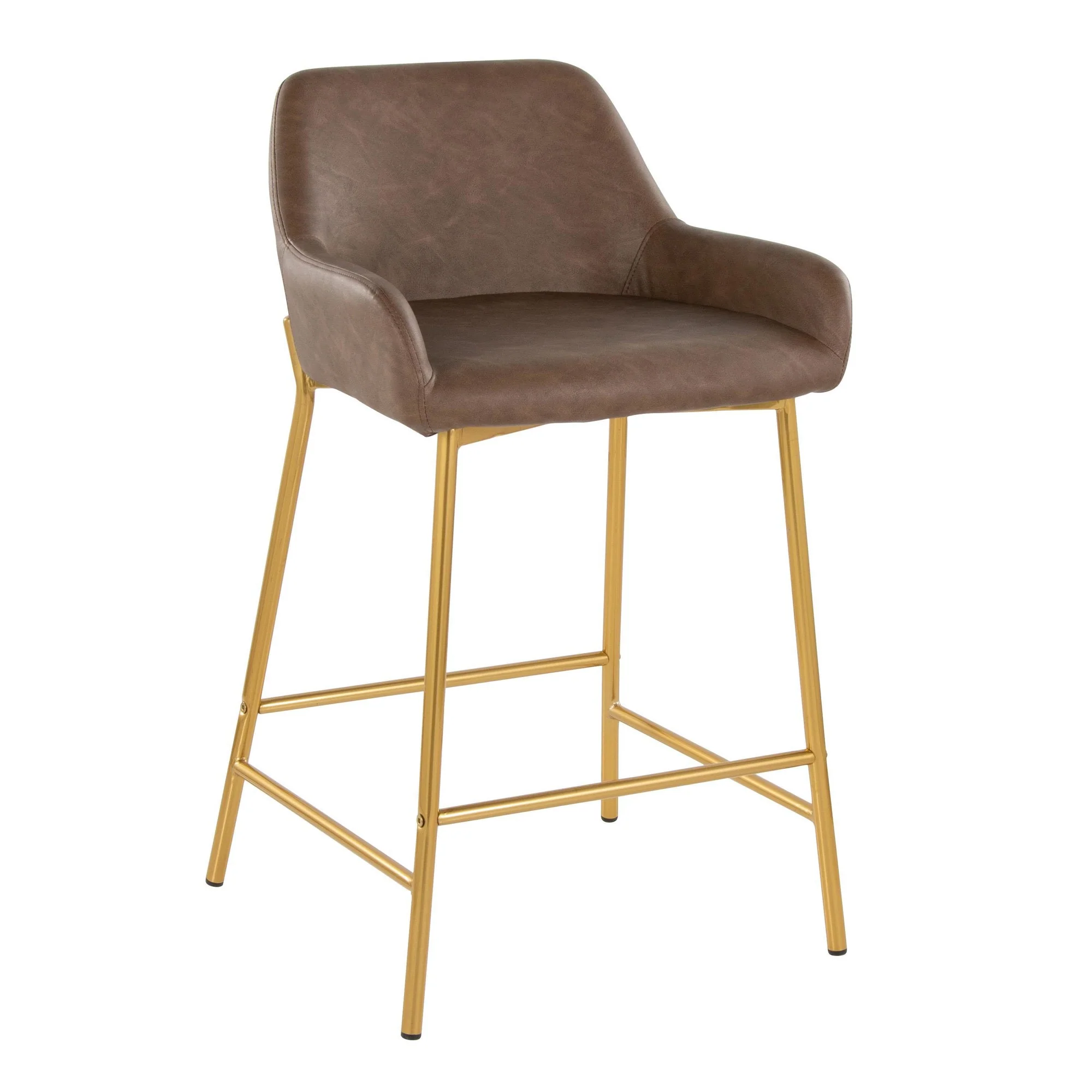Daniella 24" Fixed-Height Counter Stool - Set of 2 By LumiSource - B24-DNLAPU2 AUE2 - Image 5
