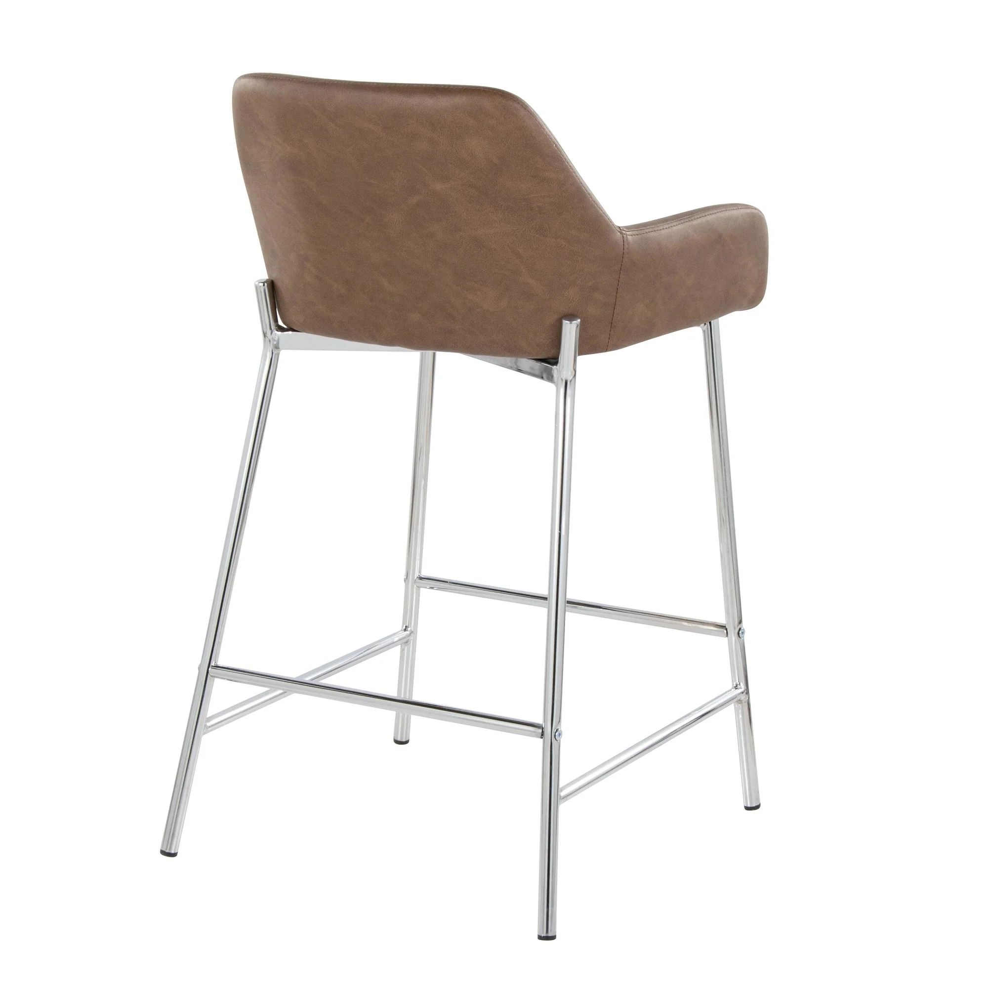 Daniella 24" Fixed-Height Counter Stool - Set of 2 By LumiSource - B24-DNLAPU2 CHRE2 - Image 6