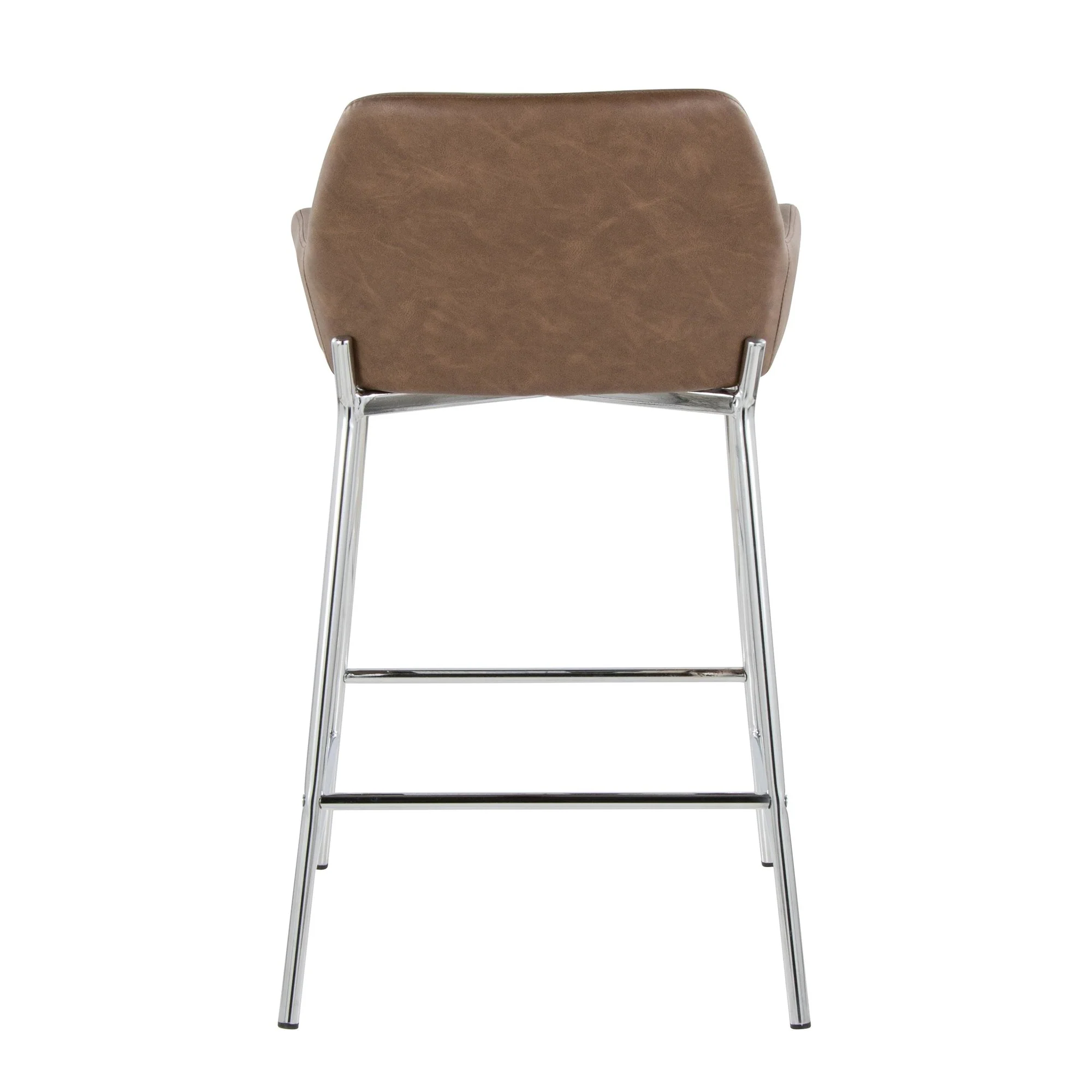 Daniella 24" Fixed-Height Counter Stool - Set of 2 By LumiSource - B24-DNLAPU2 CHRE2 - Image 8