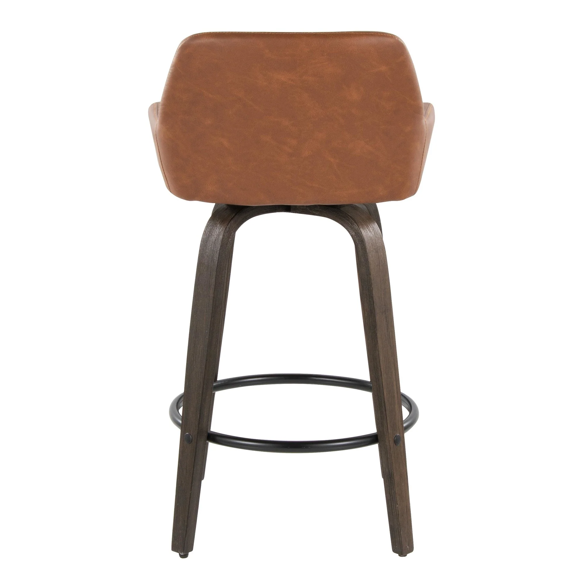 Daniella 26" Fixed-Height Counter Stool - Set of 2 By LumiSource - B26-DNLAPU-GRTZQ2 BNCAM2 - Image 10
