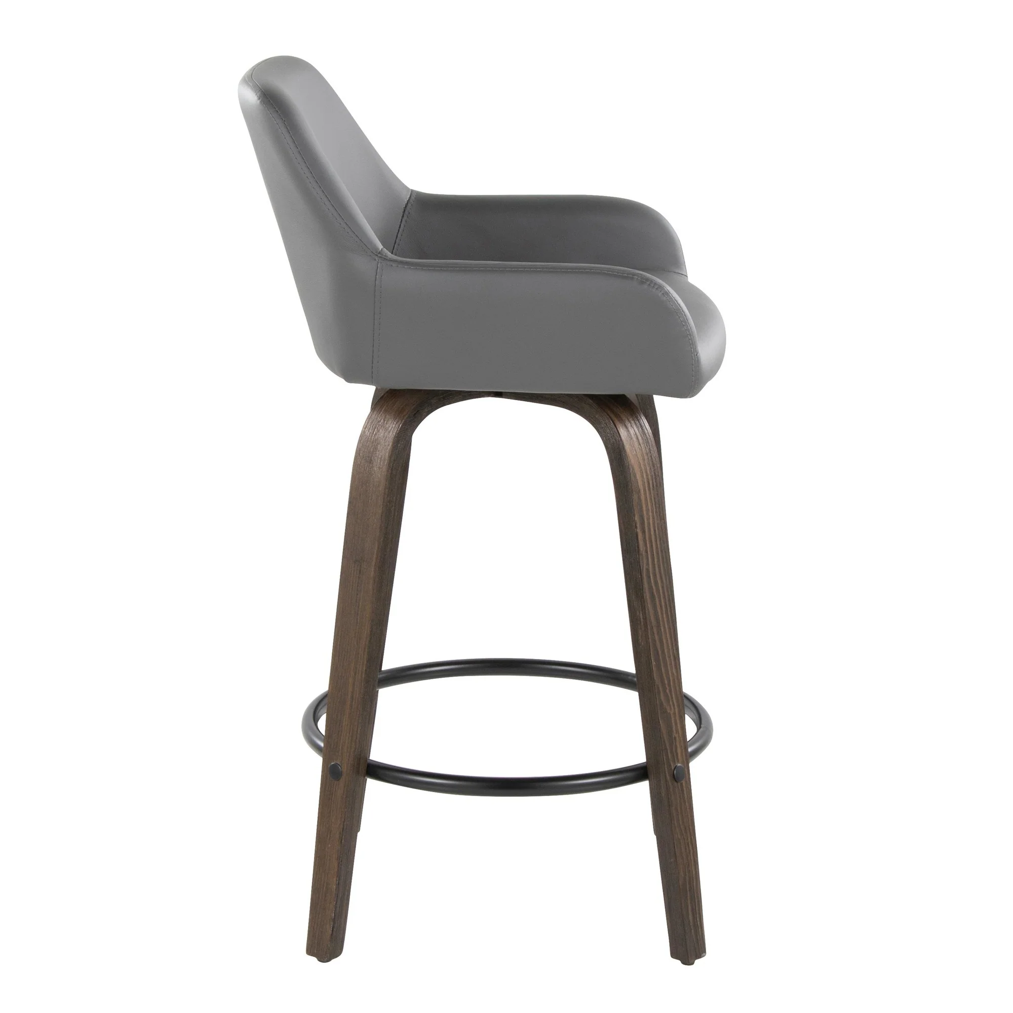 Daniella 26" Fixed-Height Counter Stool - Set of 2 By LumiSource - B26-DNLAPU-GRTZQ2 BNCAM2 - Image 17