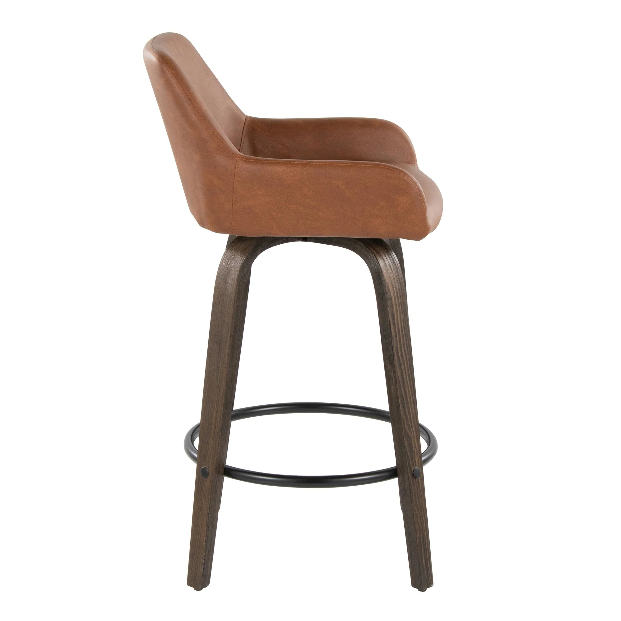 Daniella 26" Fixed-Height Counter Stool - Set of 2 By LumiSource - B26-DNLAPU-GRTZQ2 BNCAM2 - Image 7