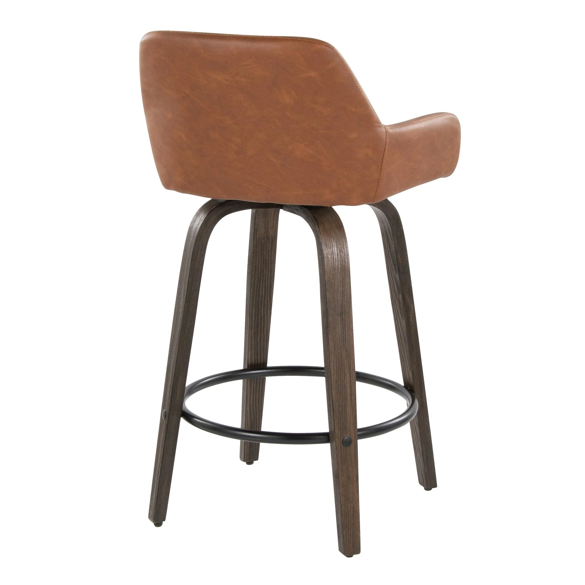 Daniella 26" Fixed-Height Counter Stool - Set of 2 By LumiSource - B26-DNLAPU-GRTZQ2 BNCAM2 - Image 8