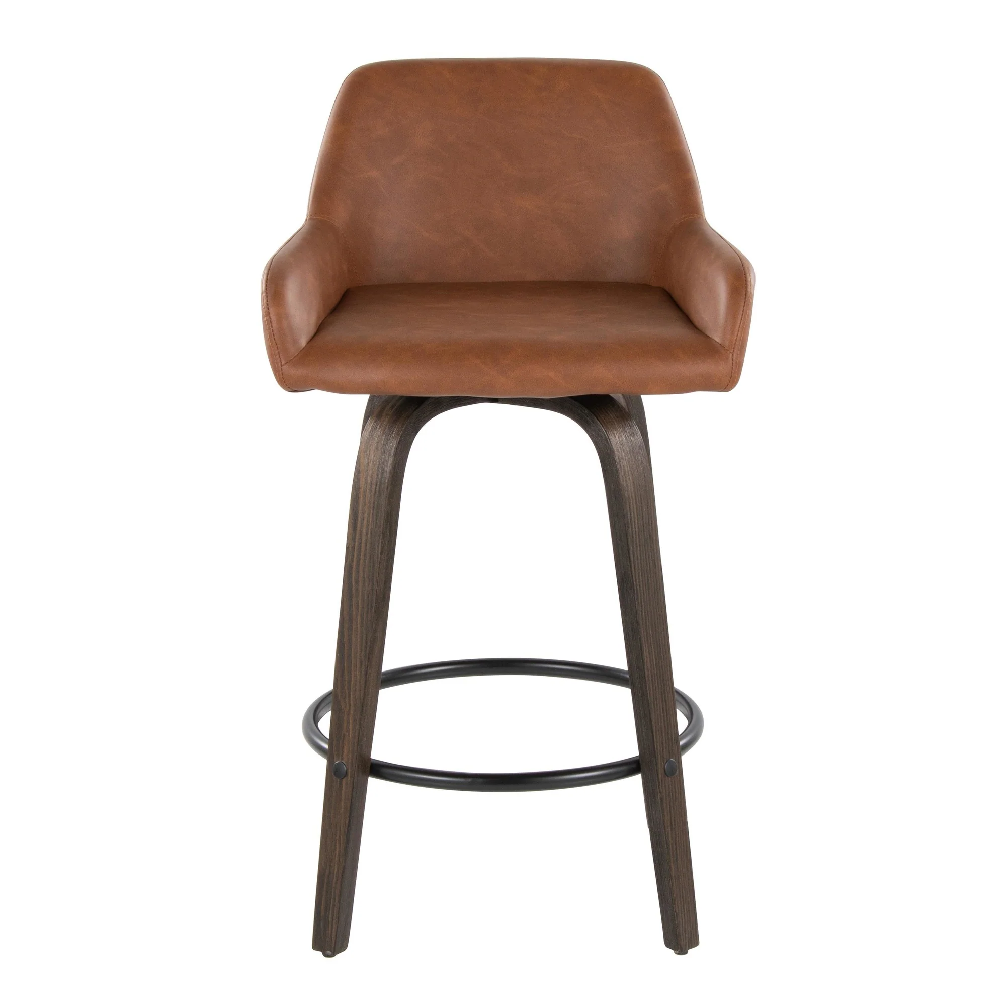 Daniella 26" Fixed-Height Counter Stool - Set of 2 By LumiSource - B26-DNLAPU-GRTZQ2 BNCAM2 - Image 9