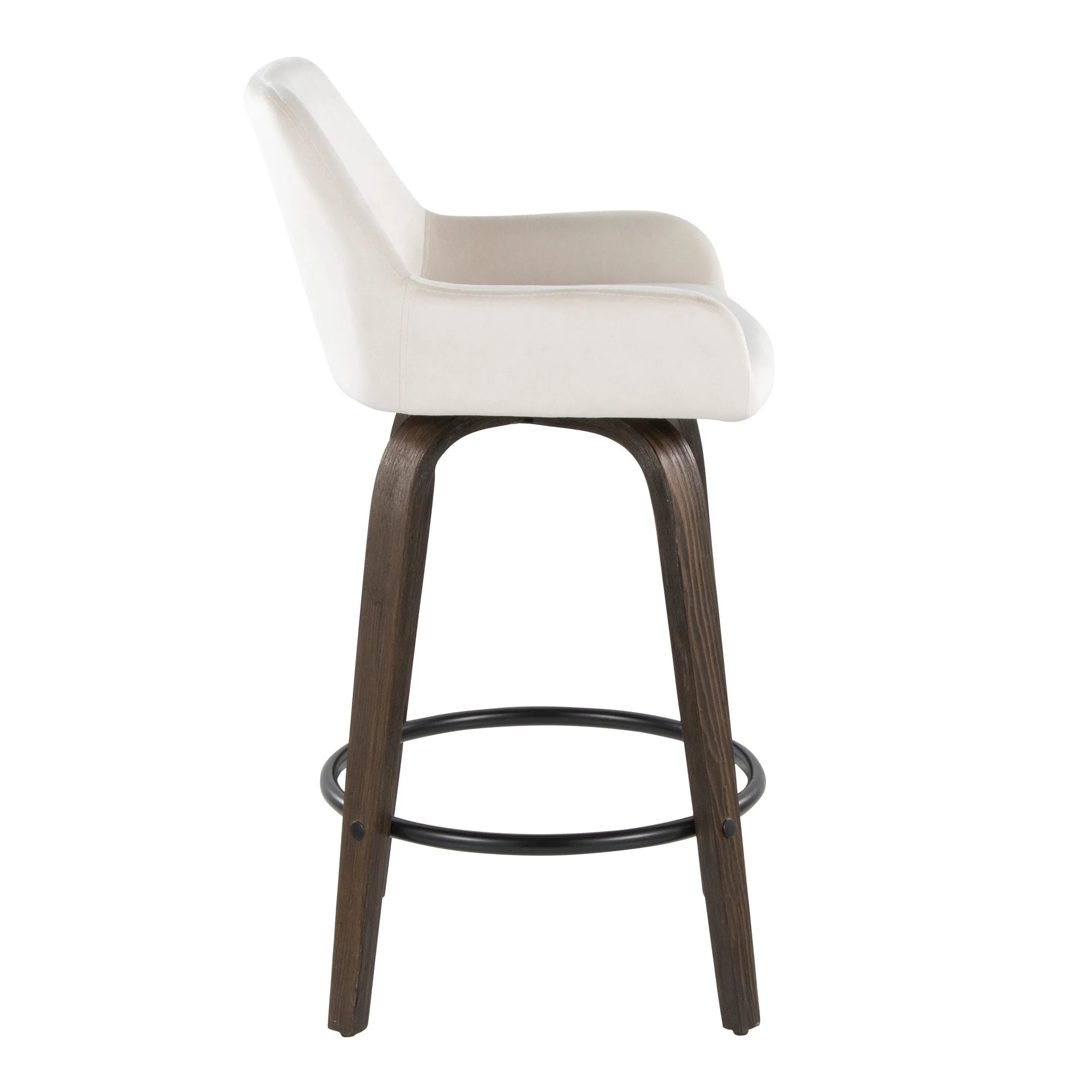 Daniella 26" Fixed-Height Counter Stool - Set of 2 By LumiSource - B26-DNLAV-GRTZQ2 BNBK2 - Image 17