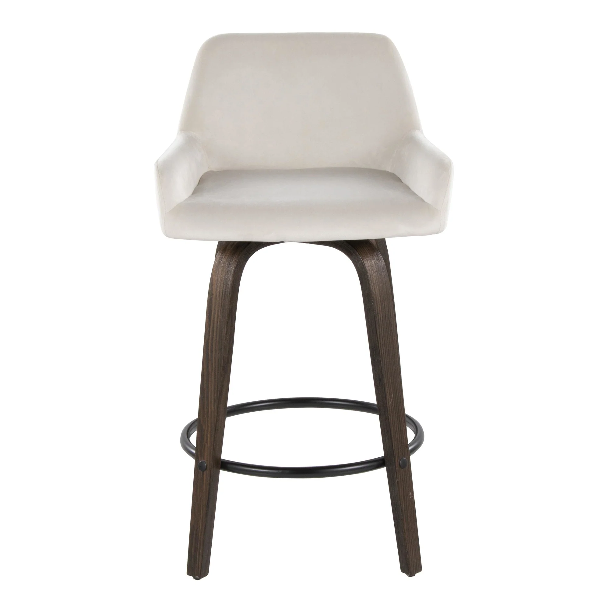Daniella 26" Fixed-Height Counter Stool - Set of 2 By LumiSource - B26-DNLAV-GRTZQ2 BNBK2 - Image 19
