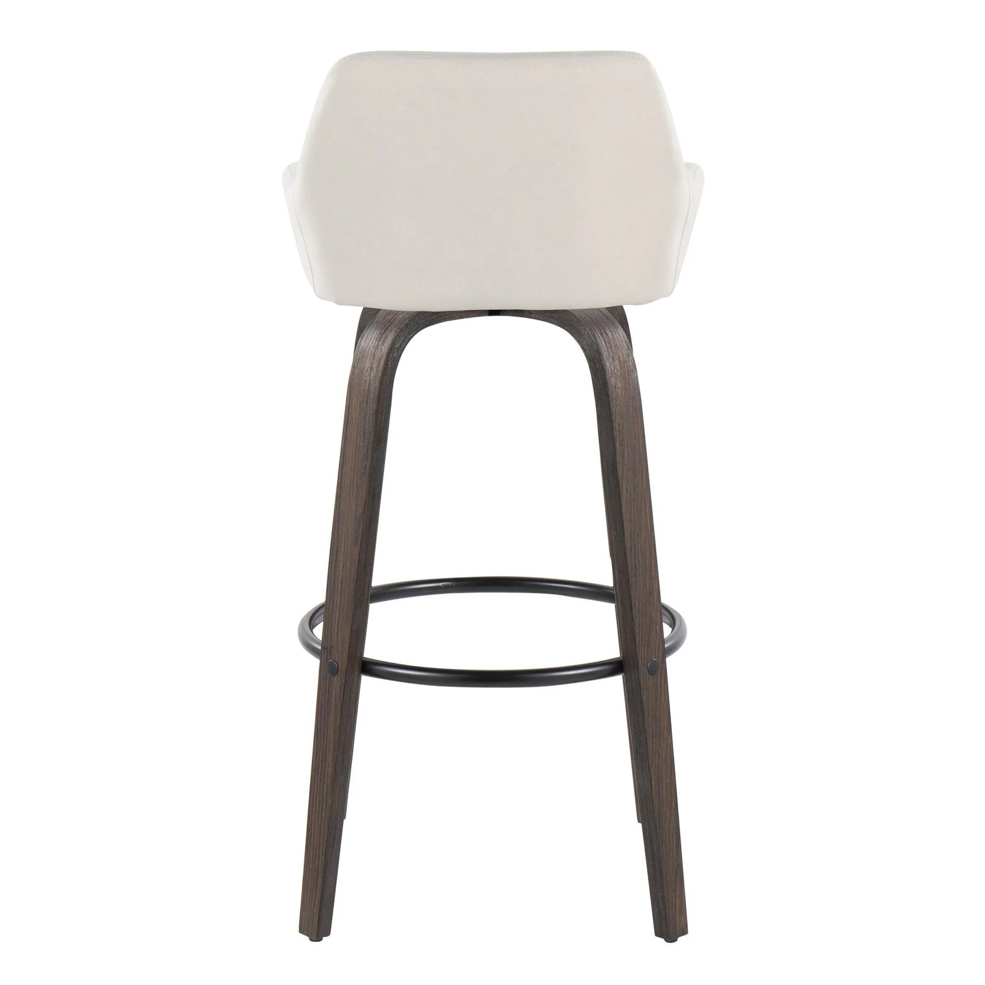 Daniella 30" Fixed-Height Barstool - Set of 2 By LumiSource - B30-DNLAFB-GRTZQ2 BNCR2 - Image 10