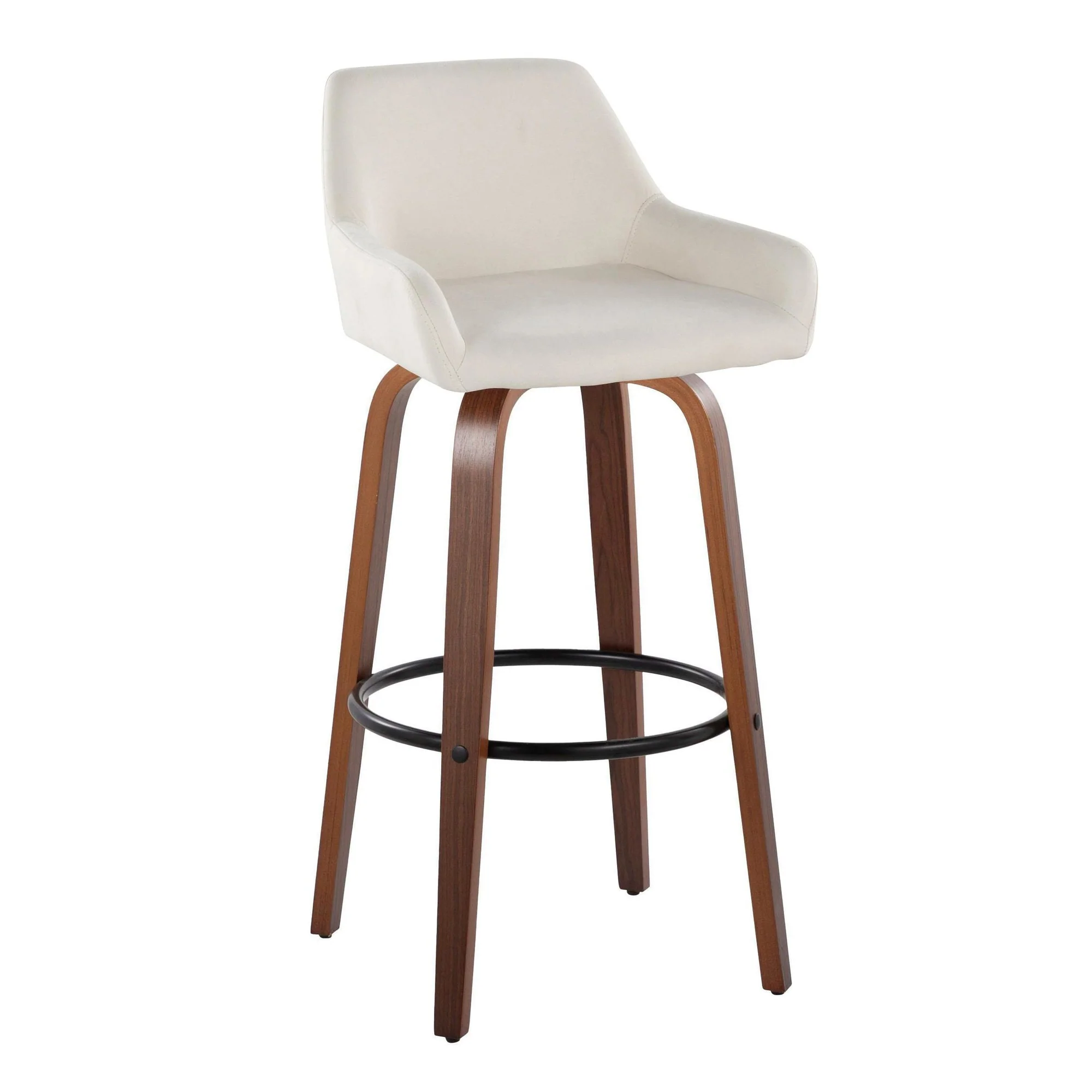 Daniella 30" Fixed-Height Barstool - Set of 2 By LumiSource - B30-DNLAFB-GRTZQ2 BNCR2 - Image 16