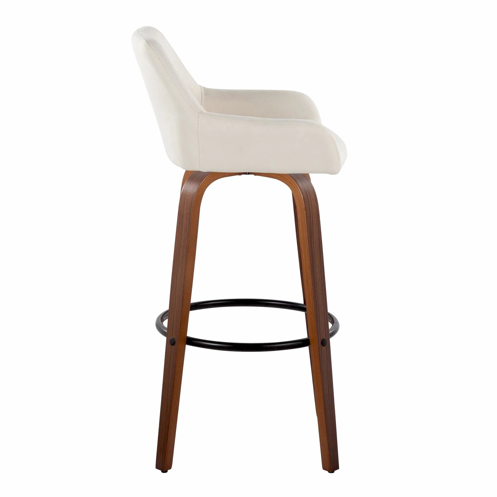 Daniella 30" Fixed-Height Barstool - Set of 2 By LumiSource - B30-DNLAFB-GRTZQ2 BNCR2 - Image 17