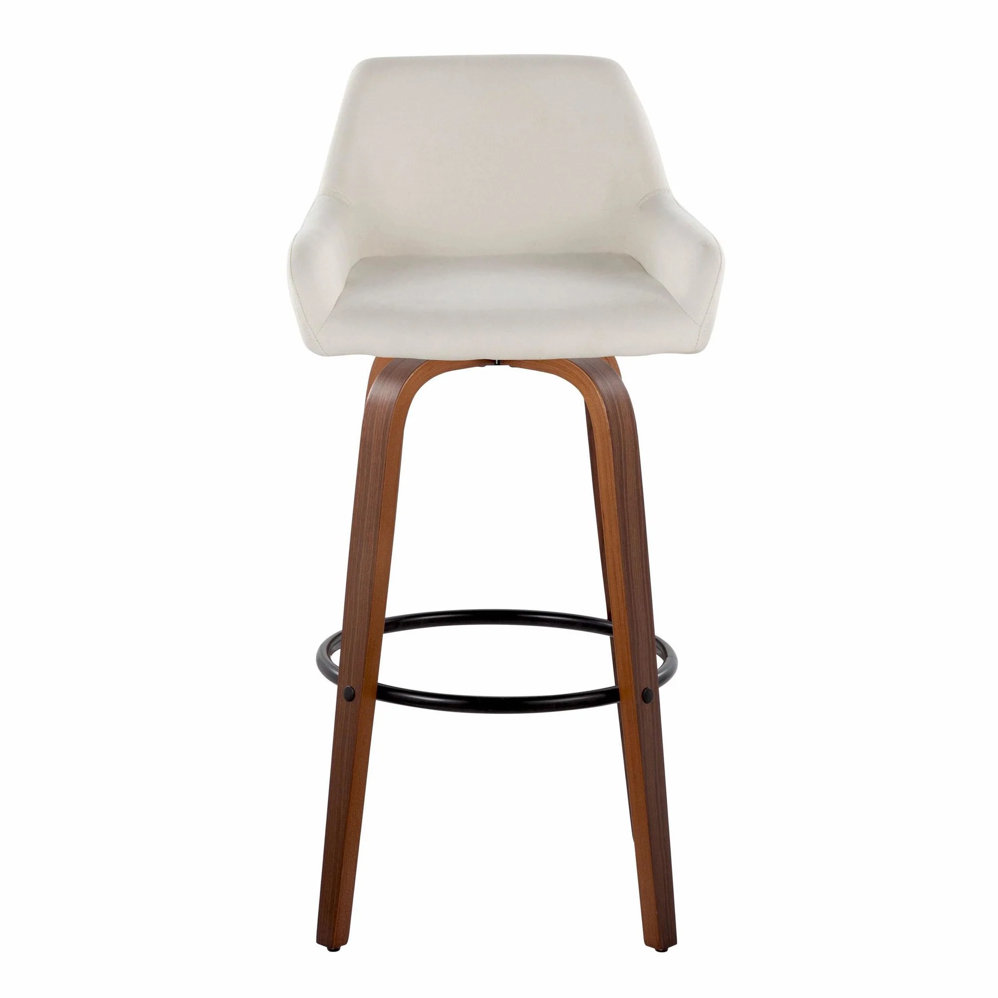 Daniella 30" Fixed-Height Barstool - Set of 2 By LumiSource - B30-DNLAFB-GRTZQ2 BNCR2 - Image 19