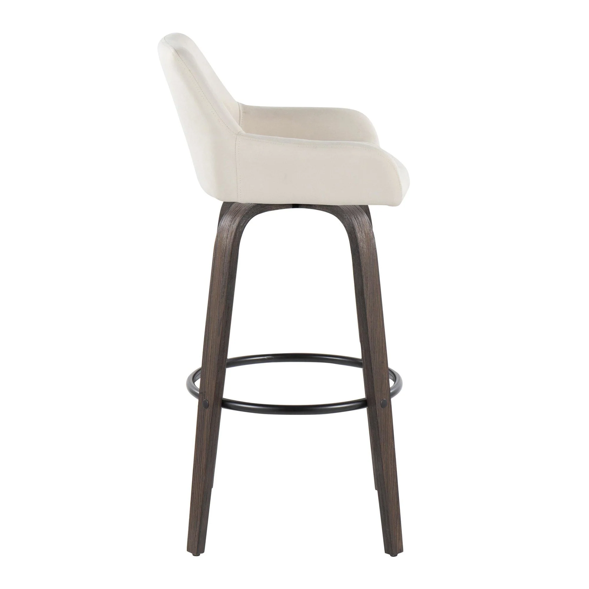 Daniella 30" Fixed-Height Barstool - Set of 2 By LumiSource - B30-DNLAFB-GRTZQ2 BNCR2 - Image 7