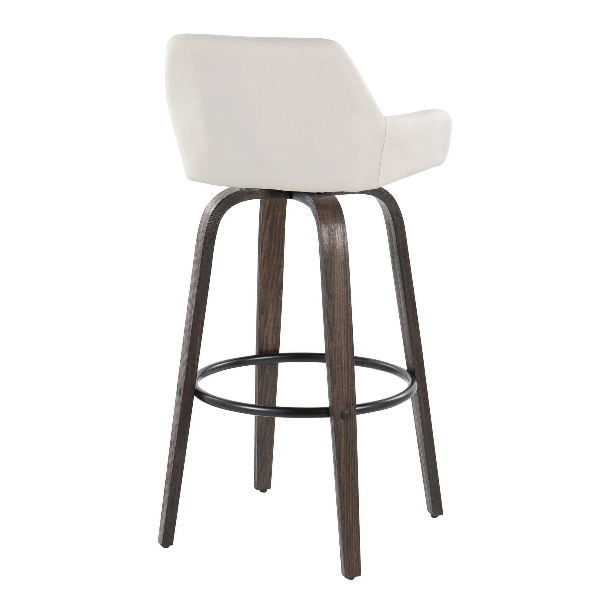 Daniella 30" Fixed-Height Barstool - Set of 2 By LumiSource - B30-DNLAFB-GRTZQ2 BNCR2 - Image 8