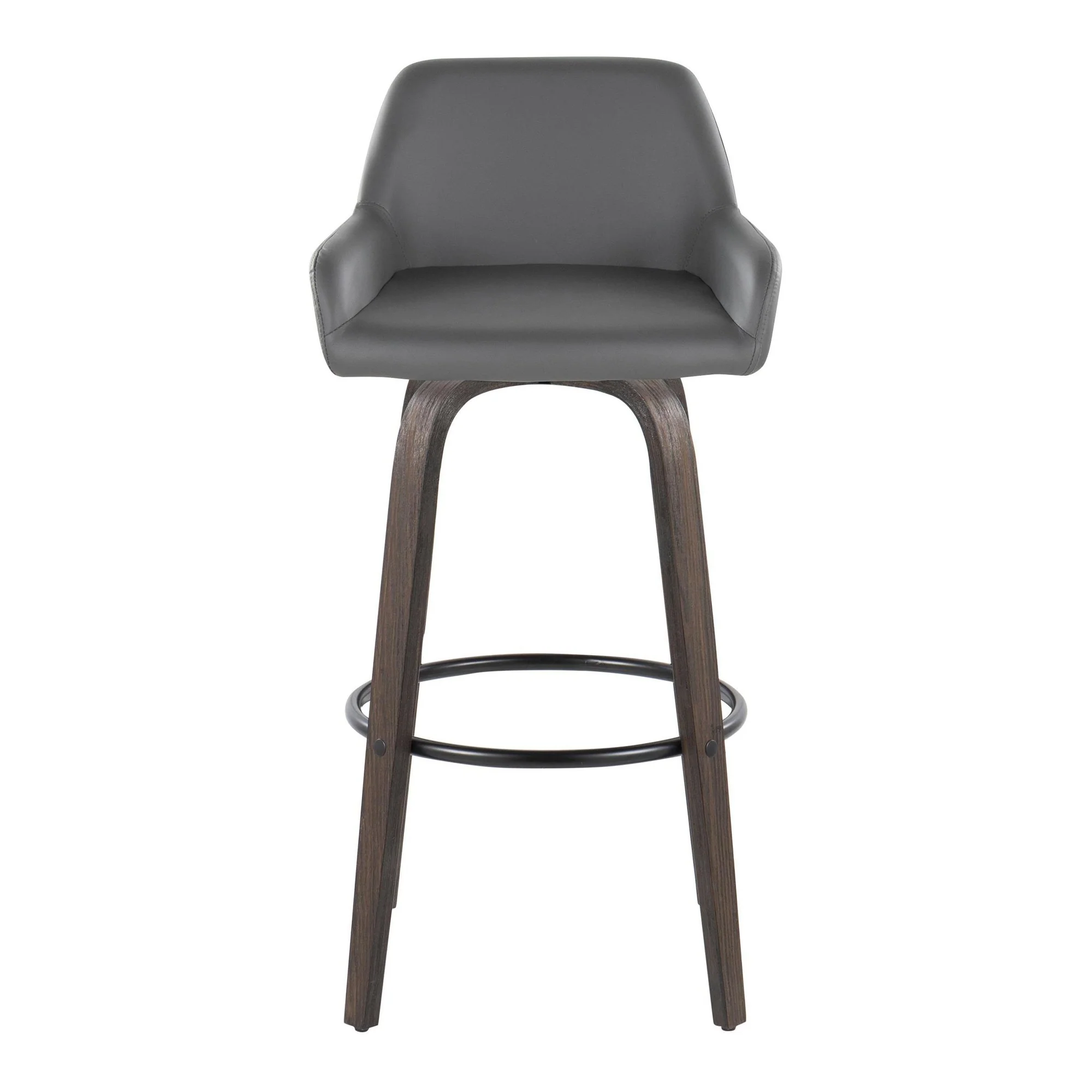 Daniella 30" Fixed-Height Barstool - Set of 2 By LumiSource - B30-DNLAPU-GRTZQ2 BNCAM2 - Image 19