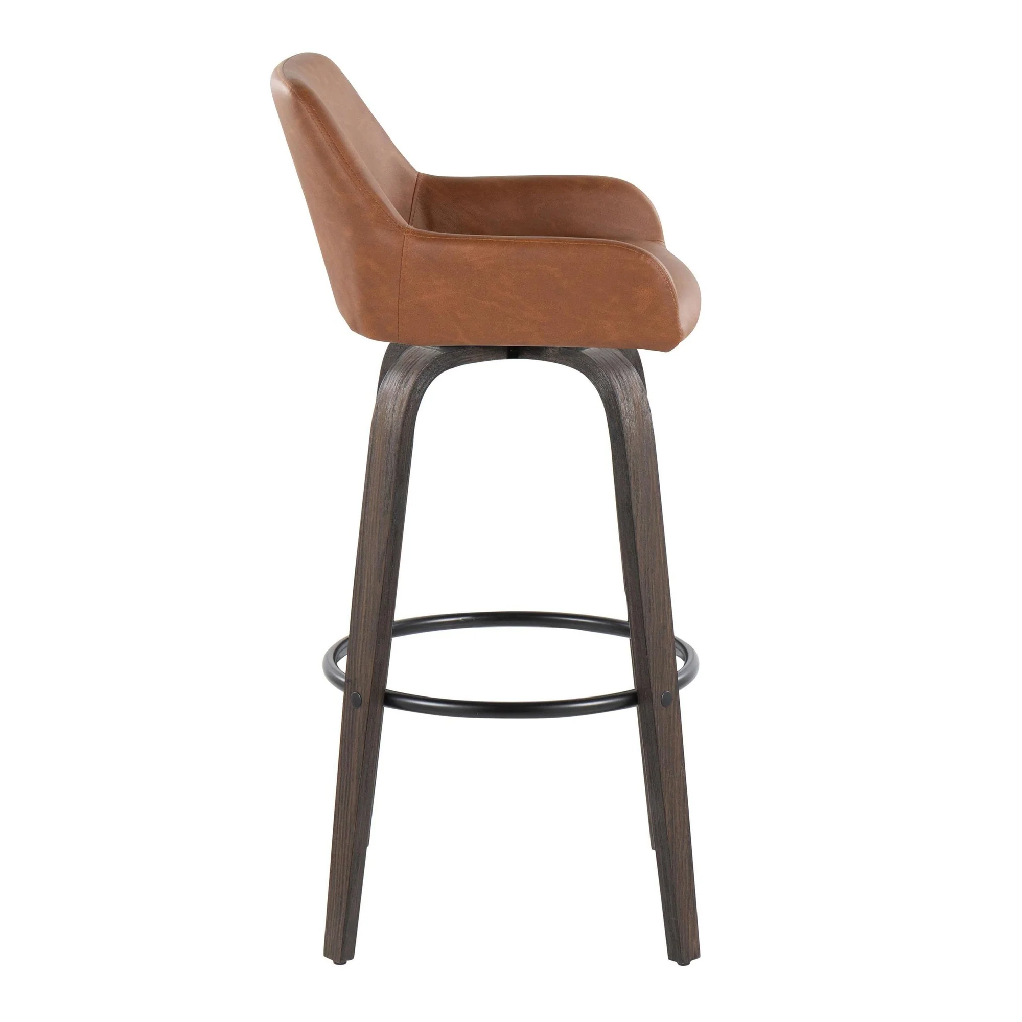 Daniella 30" Fixed-Height Barstool - Set of 2 By LumiSource - B30-DNLAPU-GRTZQ2 BNCAM2 - Image 7