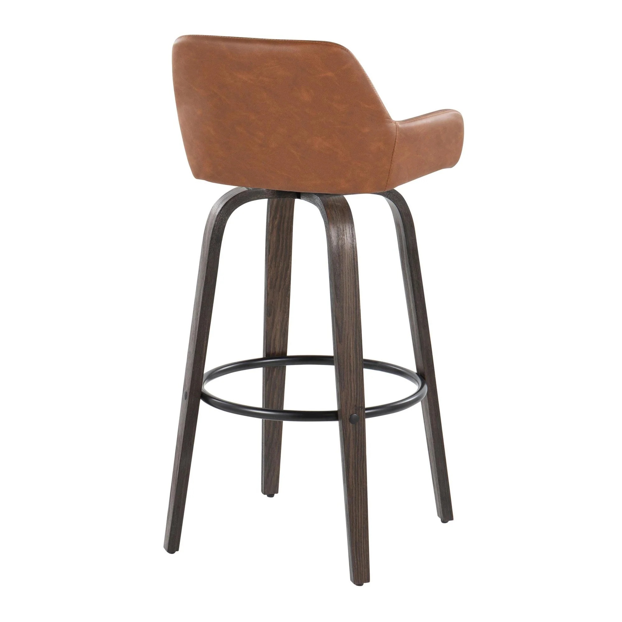 Daniella 30" Fixed-Height Barstool - Set of 2 By LumiSource - B30-DNLAPU-GRTZQ2 BNCAM2 - Image 8