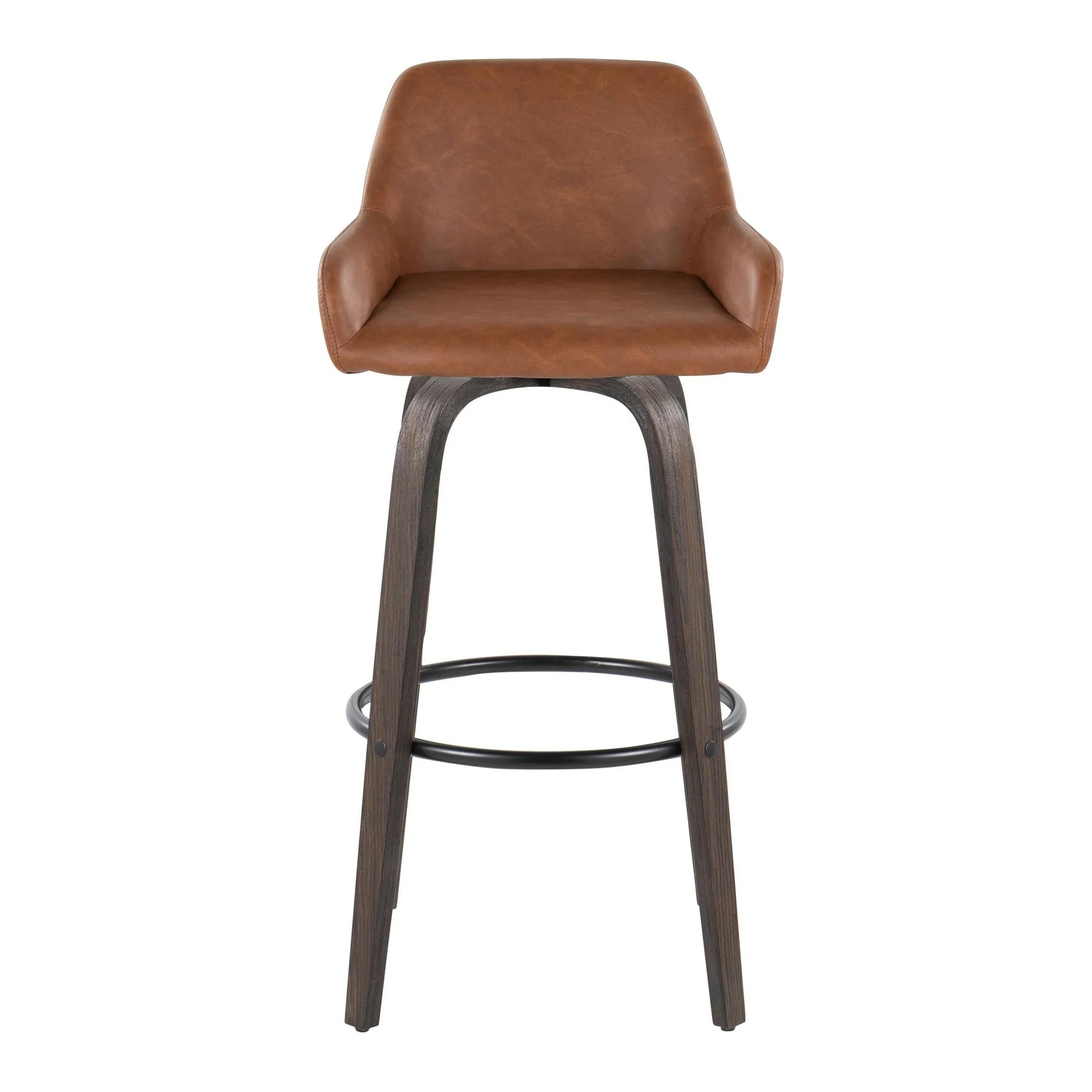 Daniella 30" Fixed-Height Barstool - Set of 2 By LumiSource - B30-DNLAPU-GRTZQ2 BNCAM2 - Image 9