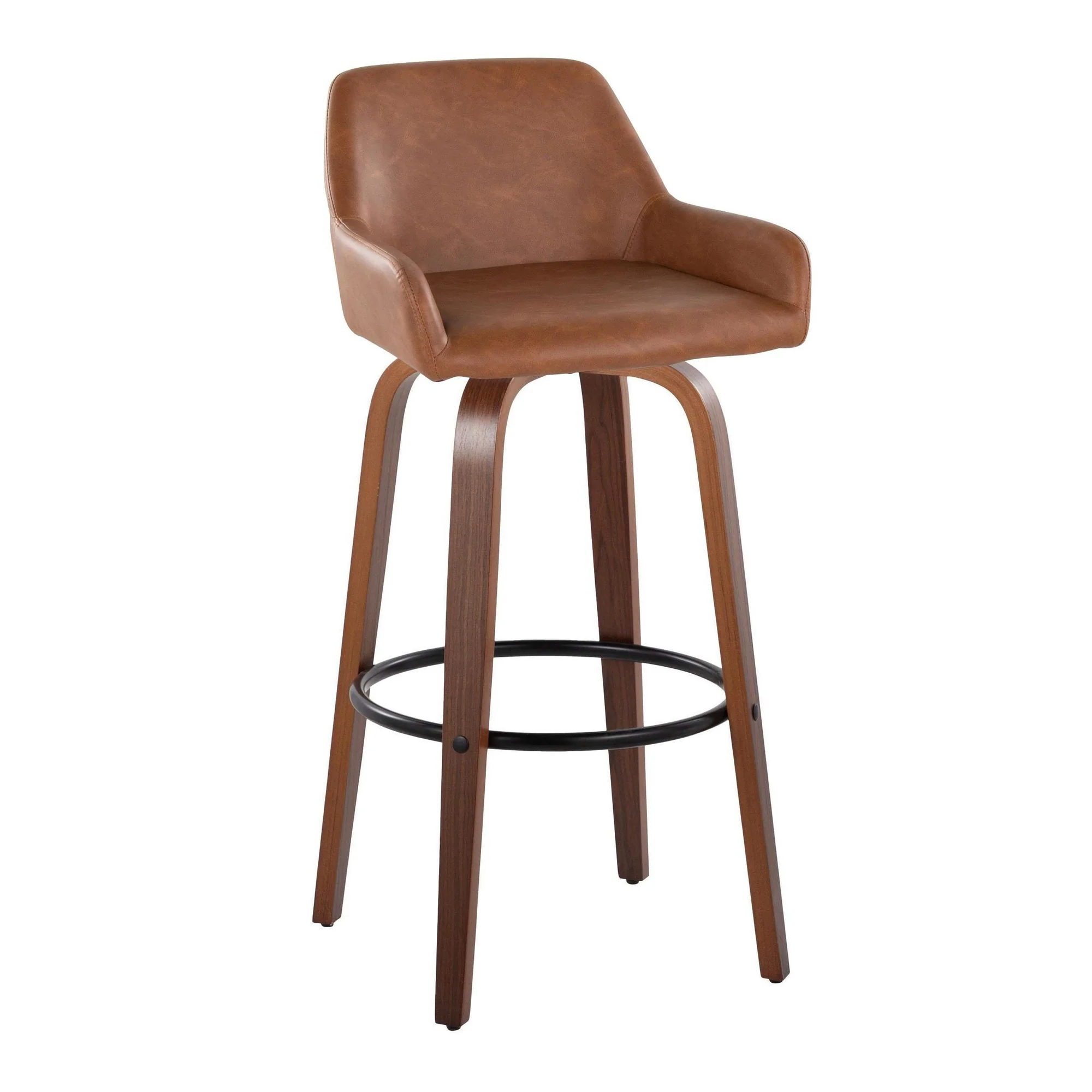 Daniella 30" Fixed-Height Barstool - Set of 2 By LumiSource - B30-DNLAPU-GRTZQ2 WLCAM2 - Image 6
