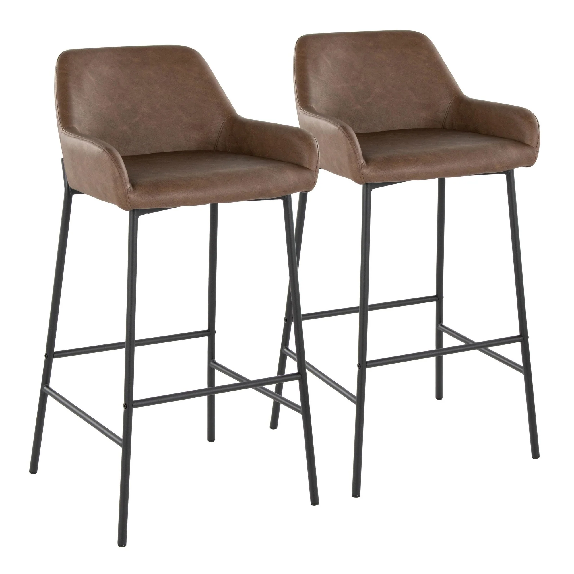 Daniella 30" Fixed-Height Barstool - Set of 2 By LumiSource - B30-DNLAPU2 AUE2 - Image 10
