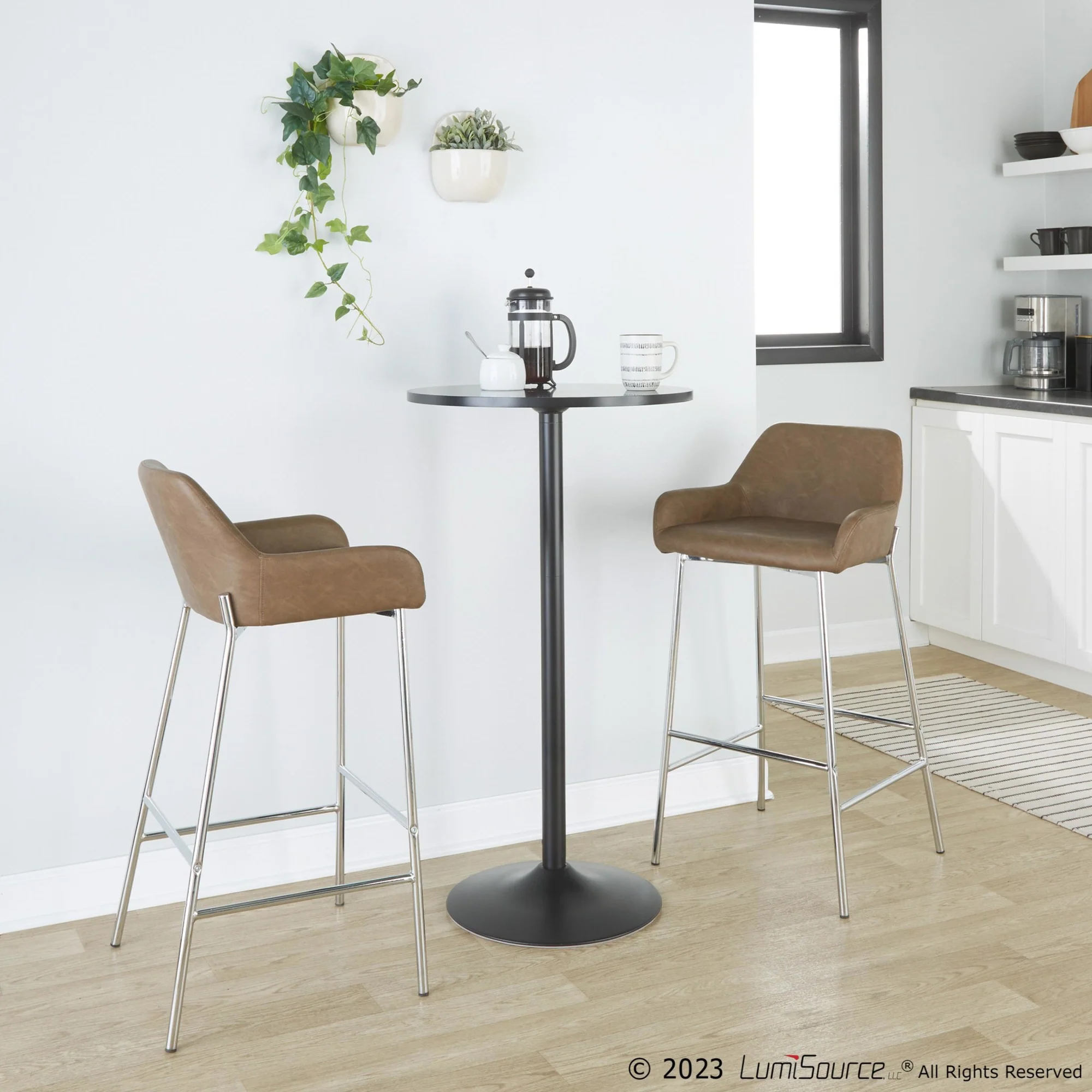 Daniella 30" Fixed-Height Barstool - Set of 2 By LumiSource - B30-DNLAPU2 AUE2 - Image 17