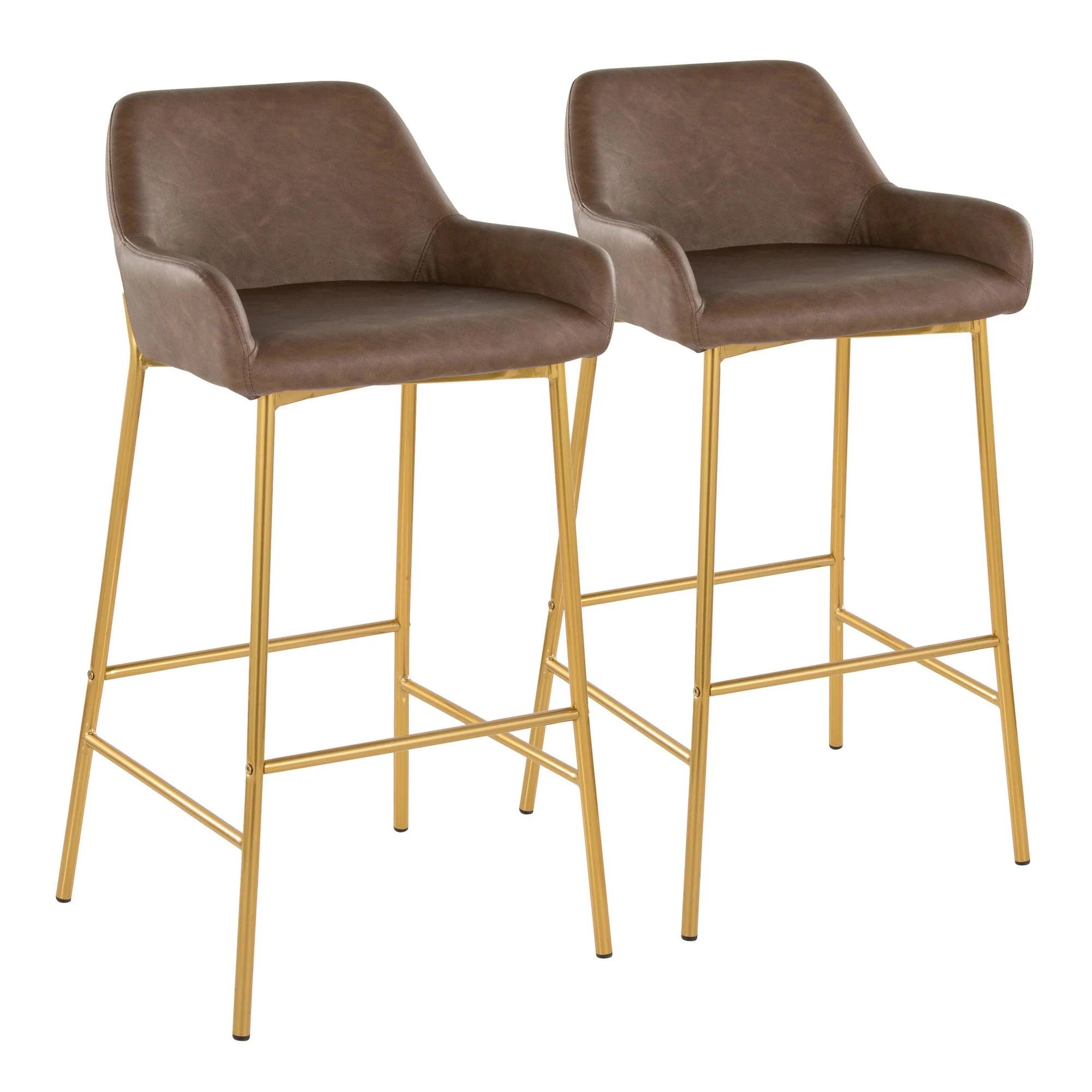 Daniella 30" Fixed-Height Barstool - Set of 2 By LumiSource - B30-DNLAPU2 AUE2 - Image 2