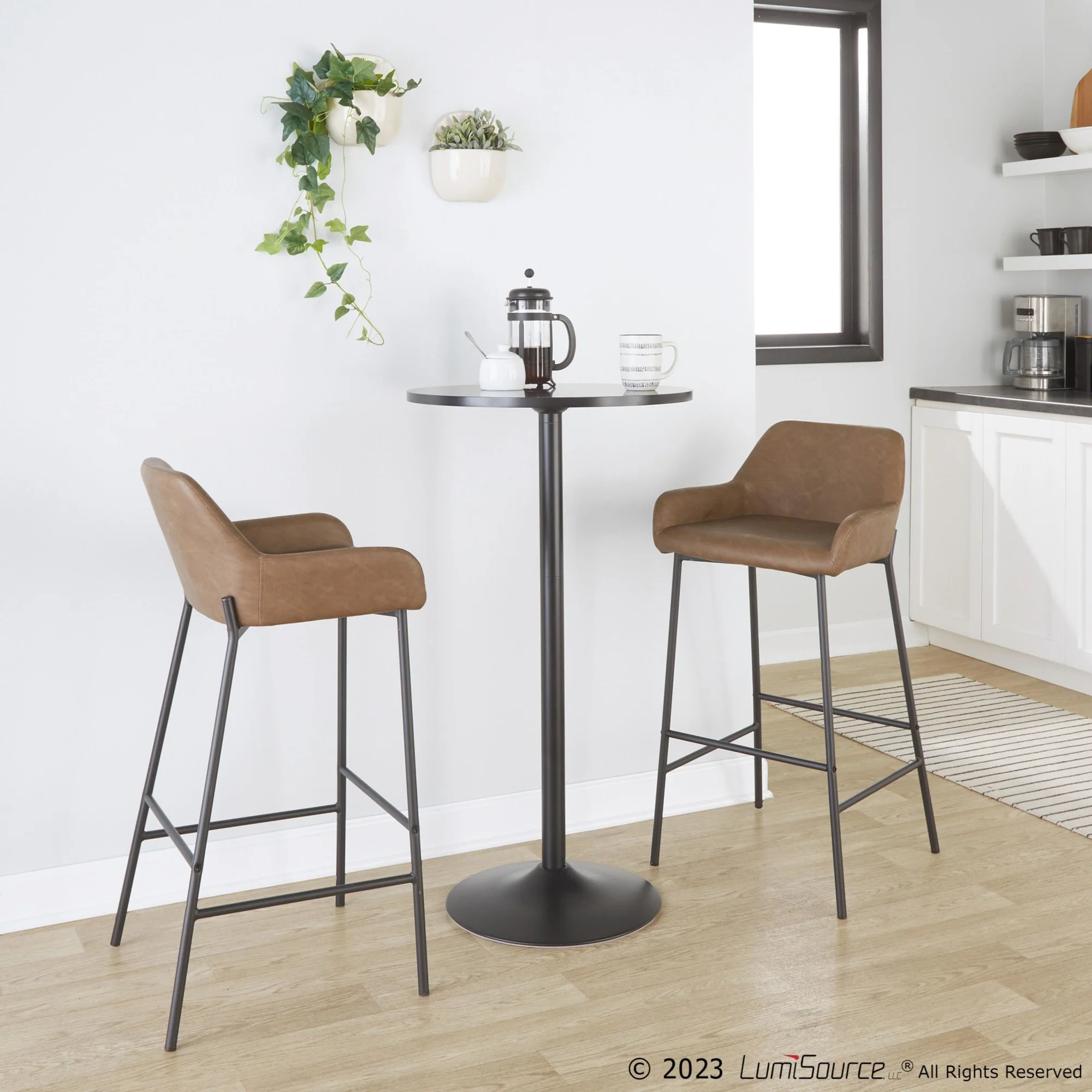 Daniella 30" Fixed-Height Barstool - Set of 2 By LumiSource - B30-DNLAPU2 AUE2 - Image 9