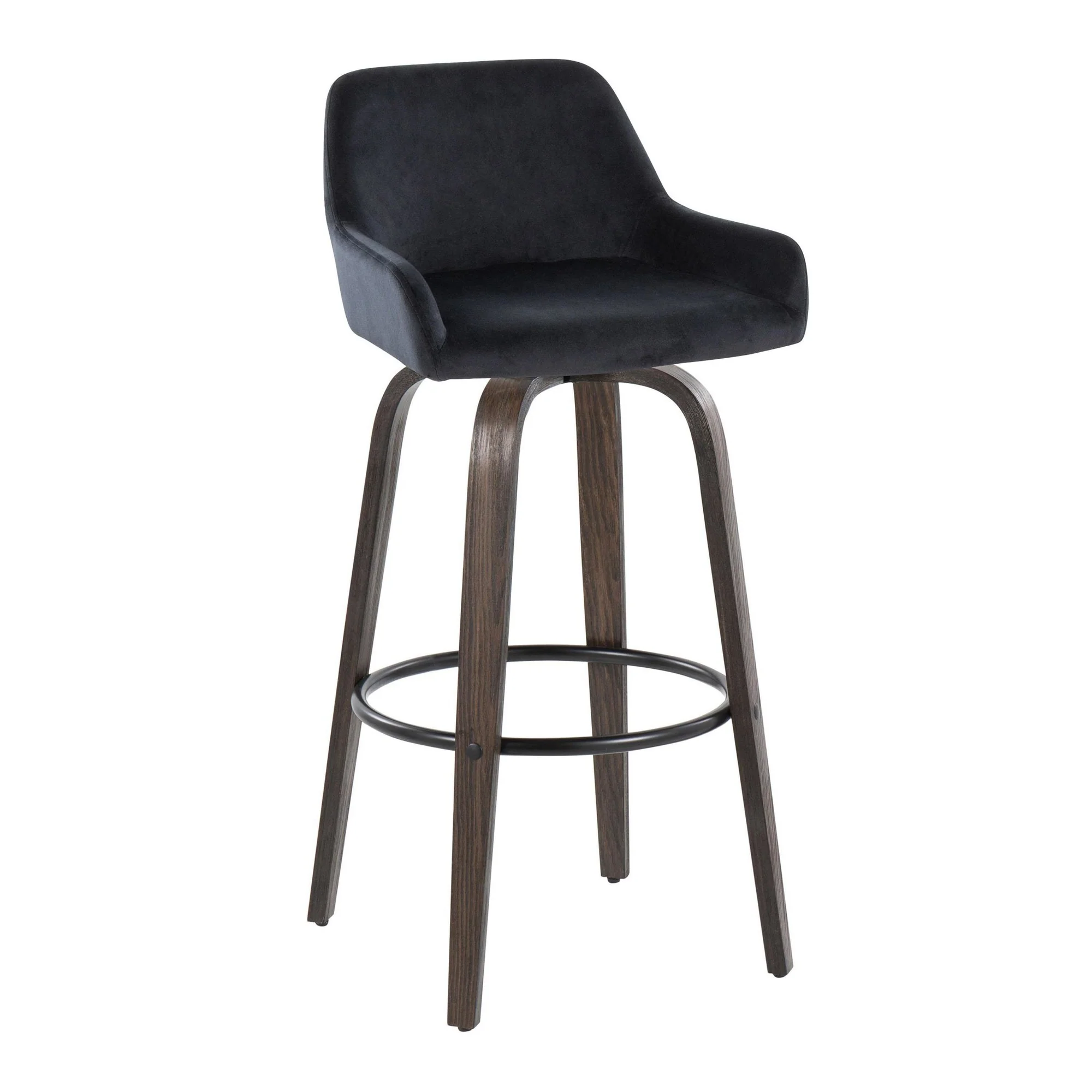 Daniella 30" Fixed-Height Barstool - Set of 2 By LumiSource - B30-DNLAV-GRTZQ2 BNBK2 - Image 6