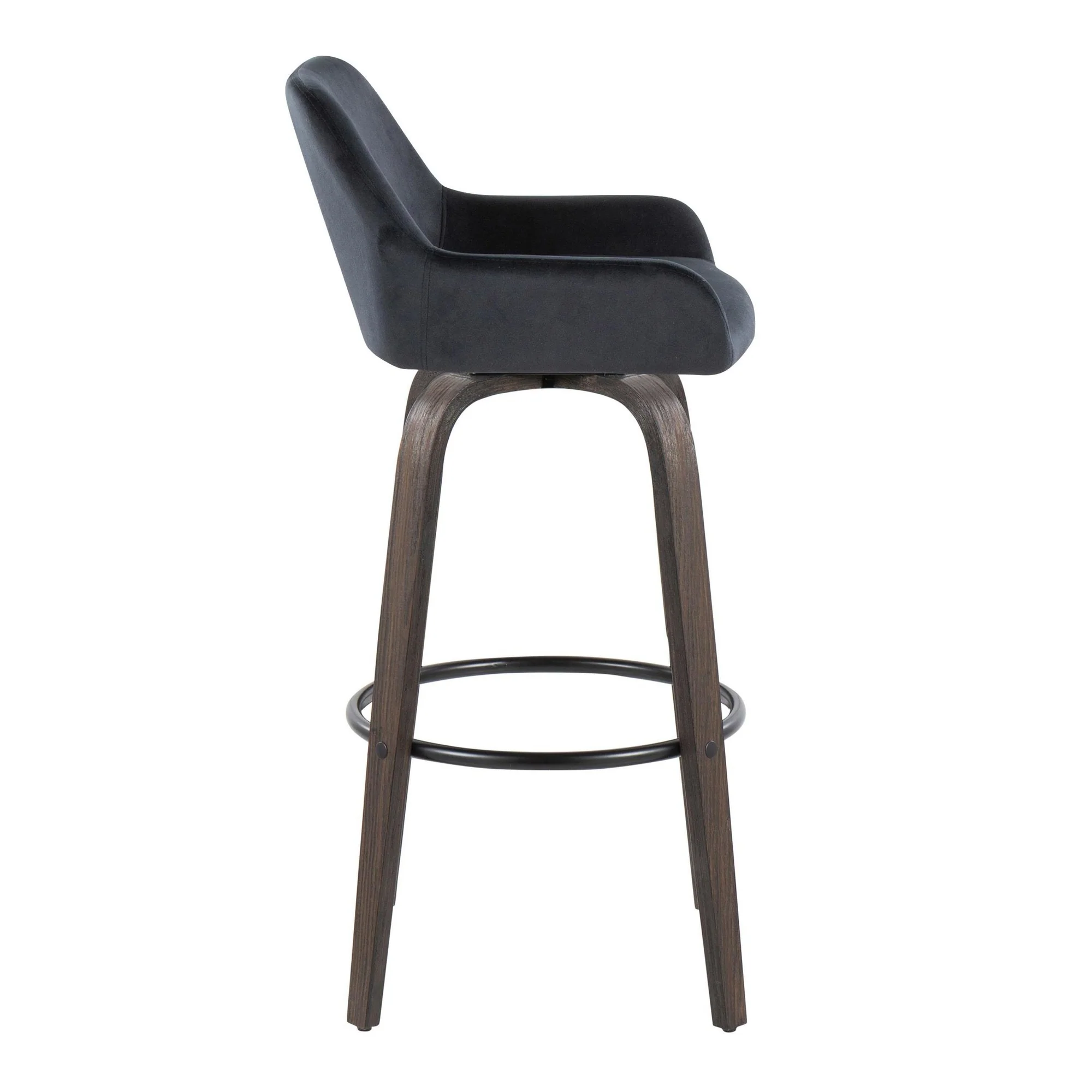 Daniella 30" Fixed-Height Barstool - Set of 2 By LumiSource - B30-DNLAV-GRTZQ2 BNBK2 - Image 7