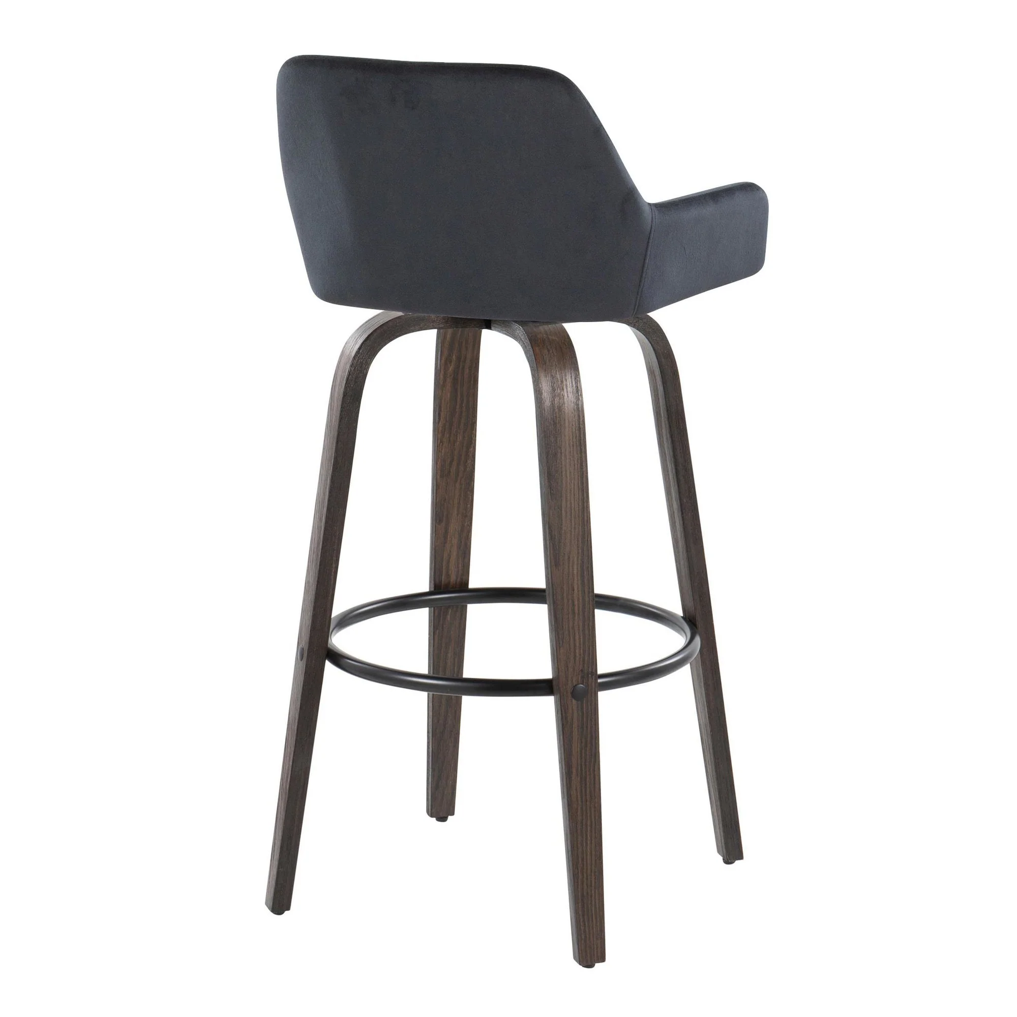 Daniella 30" Fixed-Height Barstool - Set of 2 By LumiSource - B30-DNLAV-GRTZQ2 BNBK2 - Image 8