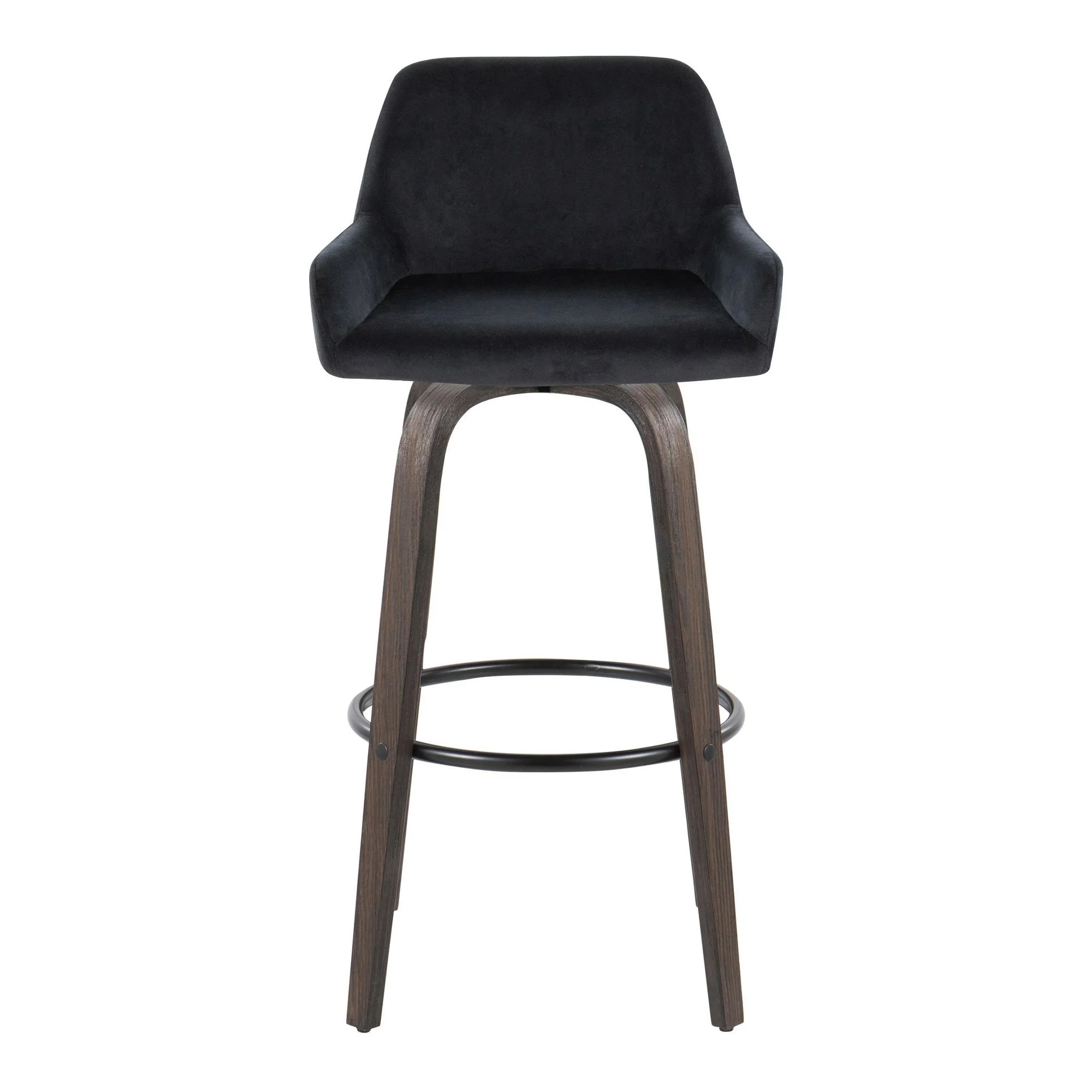 Daniella 30" Fixed-Height Barstool - Set of 2 By LumiSource - B30-DNLAV-GRTZQ2 BNBK2 - Image 9