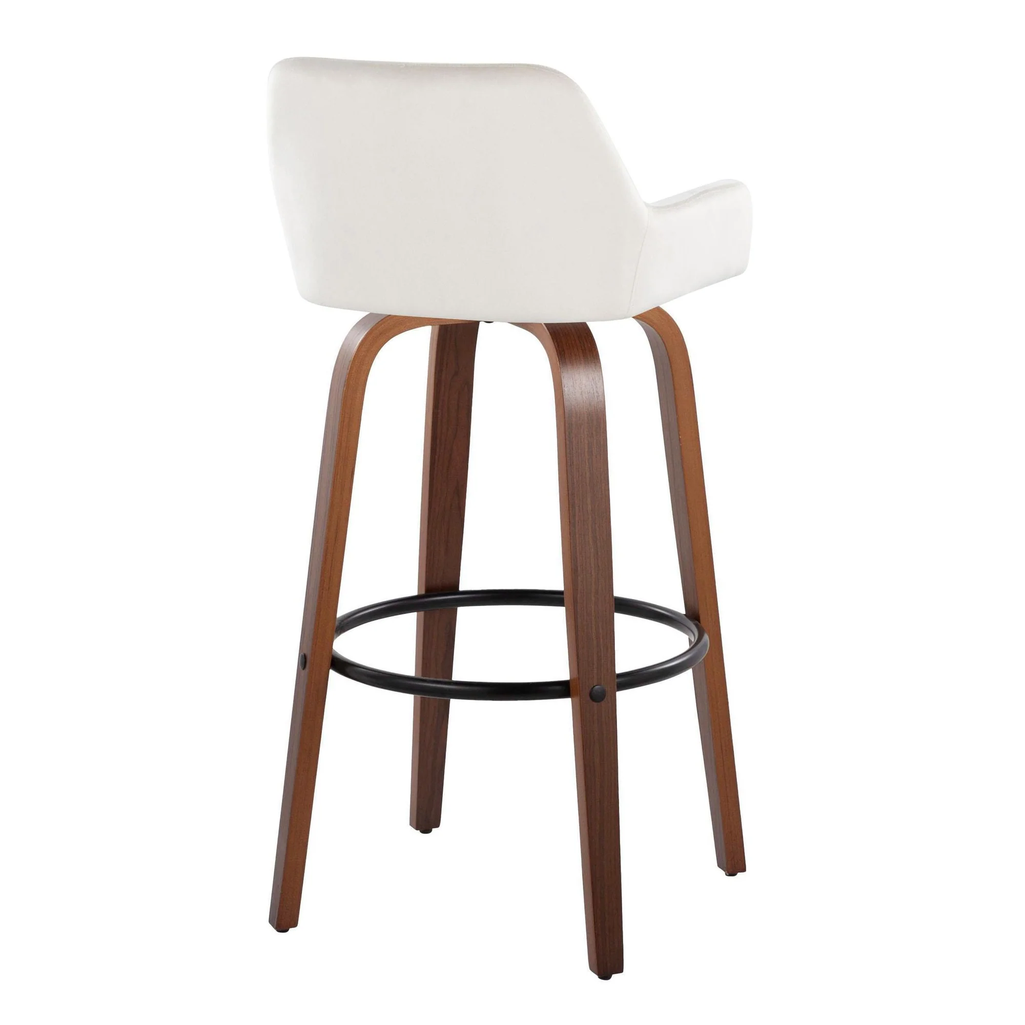 Daniella 30" Fixed-Height Barstool - Set of 2 By LumiSource - B30-DNLAV-GRTZQ2 WLBK2 - Image 18