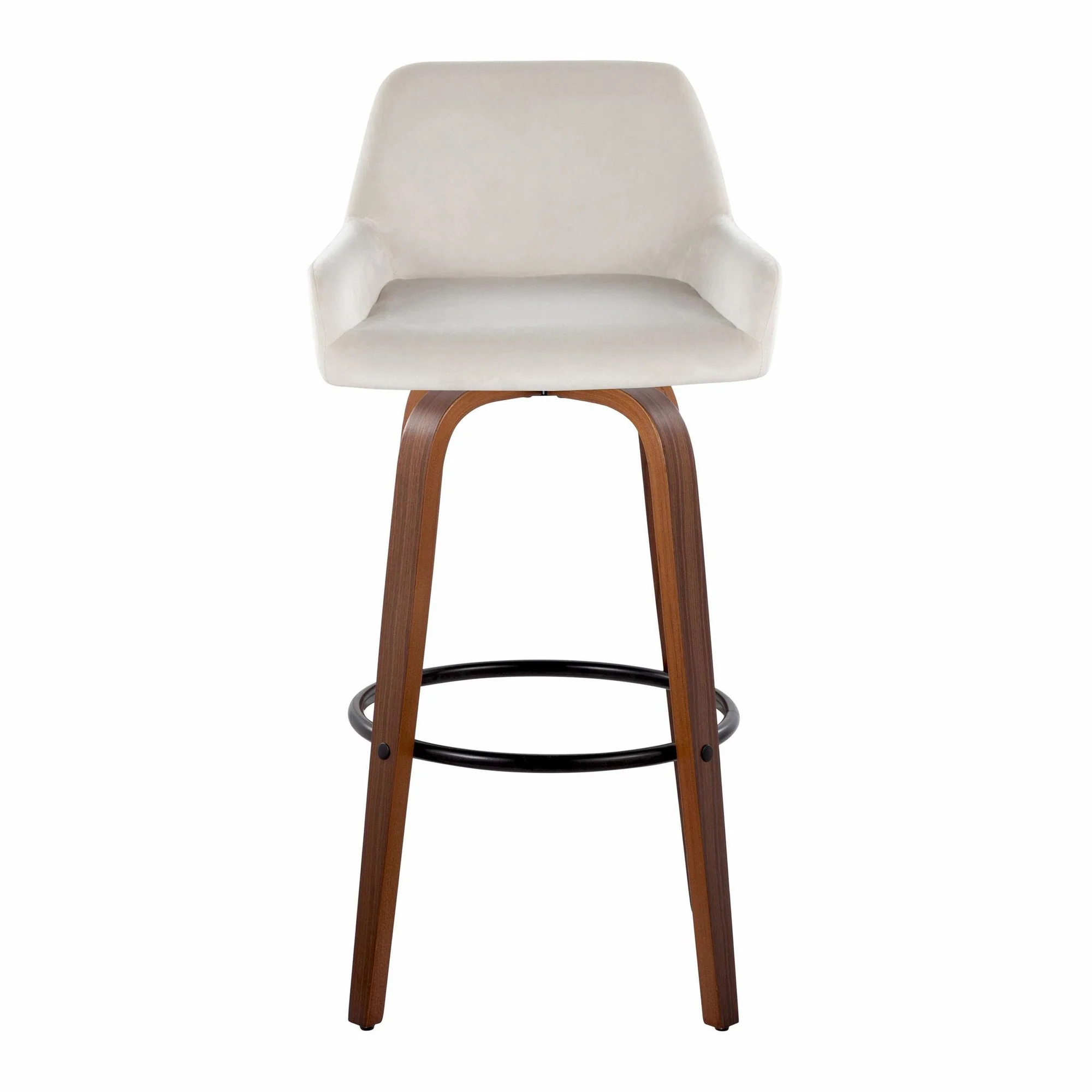 Daniella 30" Fixed-Height Barstool - Set of 2 By LumiSource - B30-DNLAV-GRTZQ2 WLBK2 - Image 19